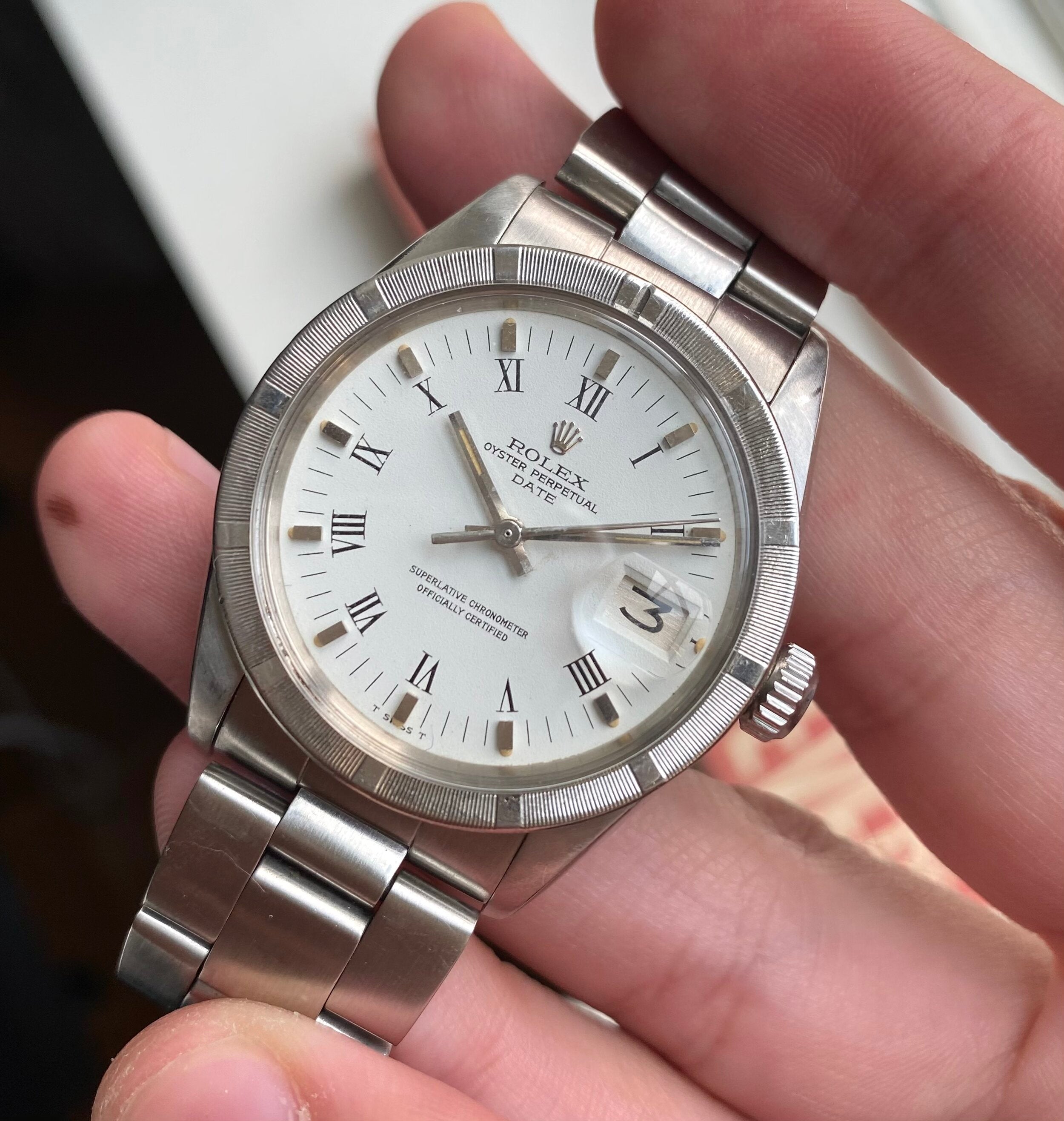 Rolex Oyster Perpetual ref. 1501 — White Roman Numeral Dial