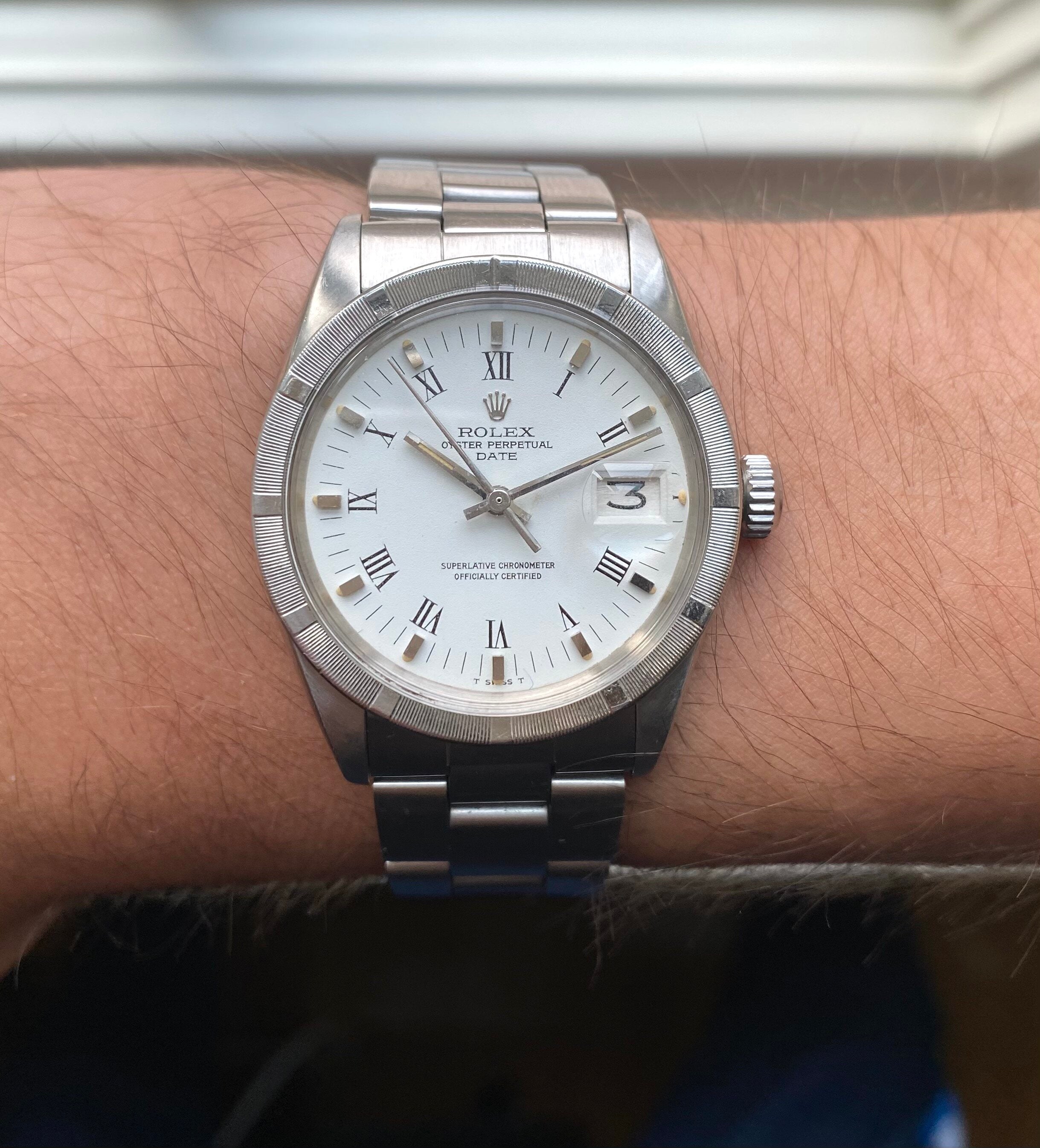 Rolex Oyster Perpetual ref. 1501 — White Roman Numeral Dial