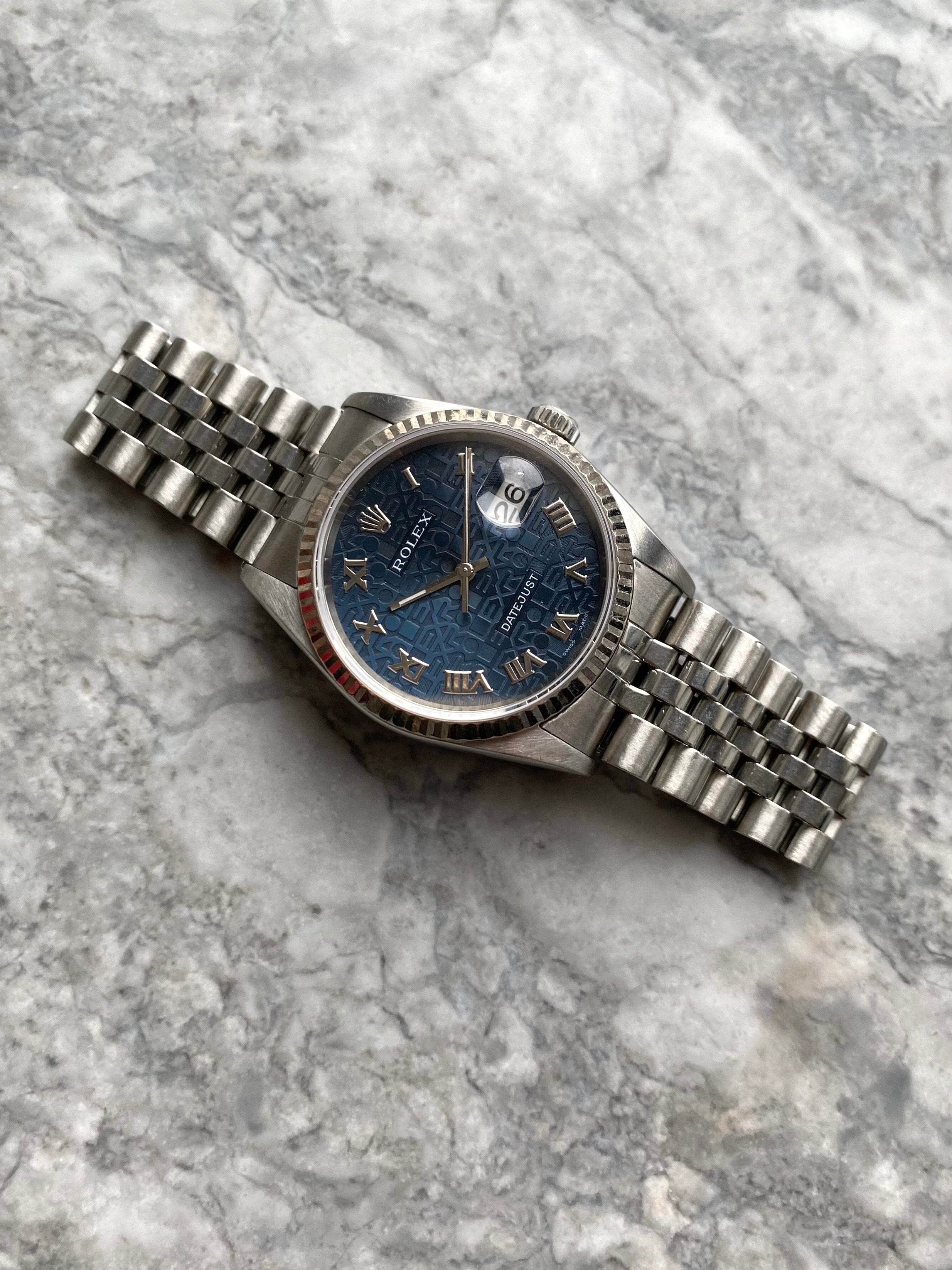 Rolex Datejust 16234 - Blue Anniversary Dial.