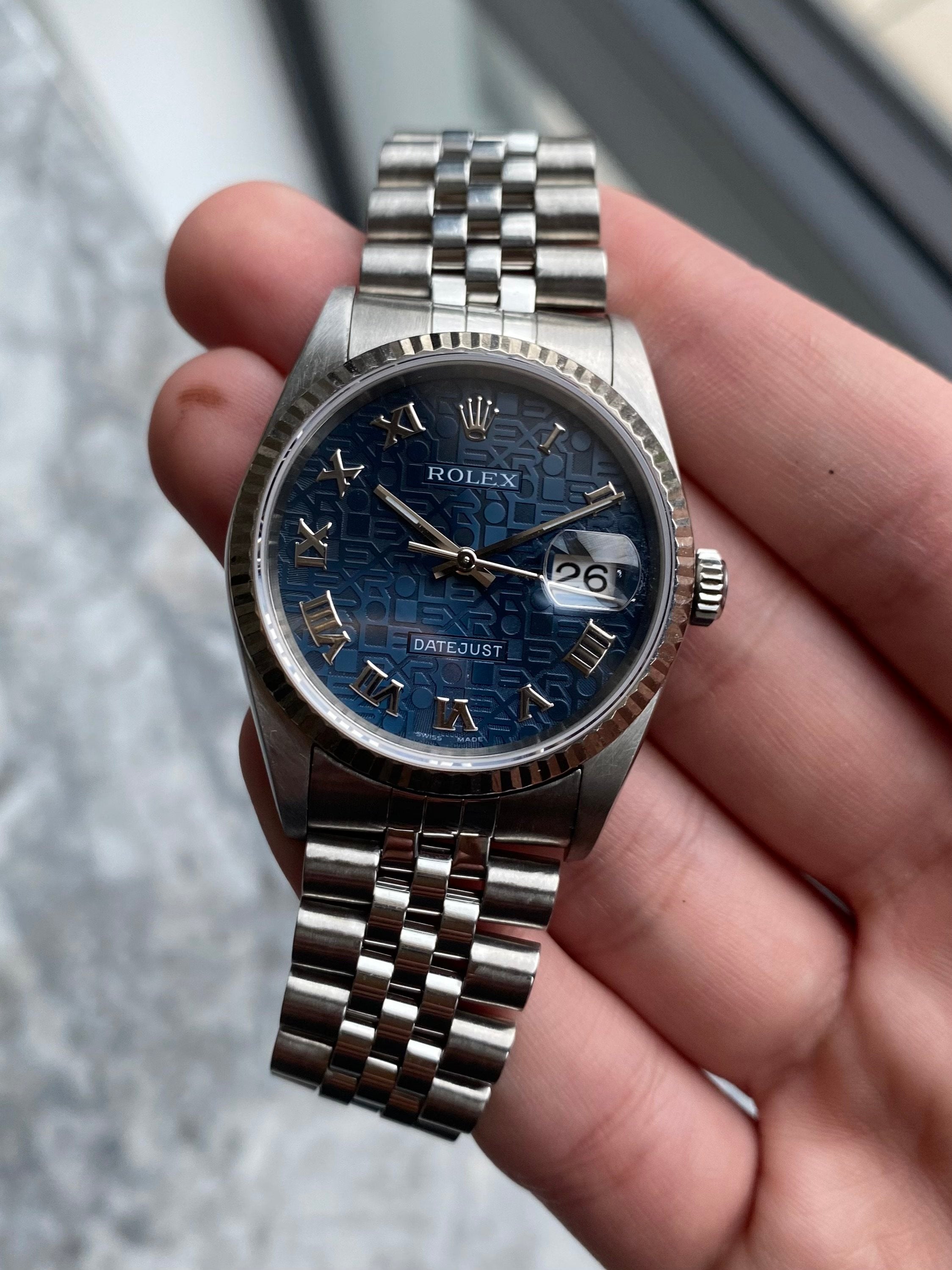 Rolex Datejust 16234 - Blue Anniversary Dial.