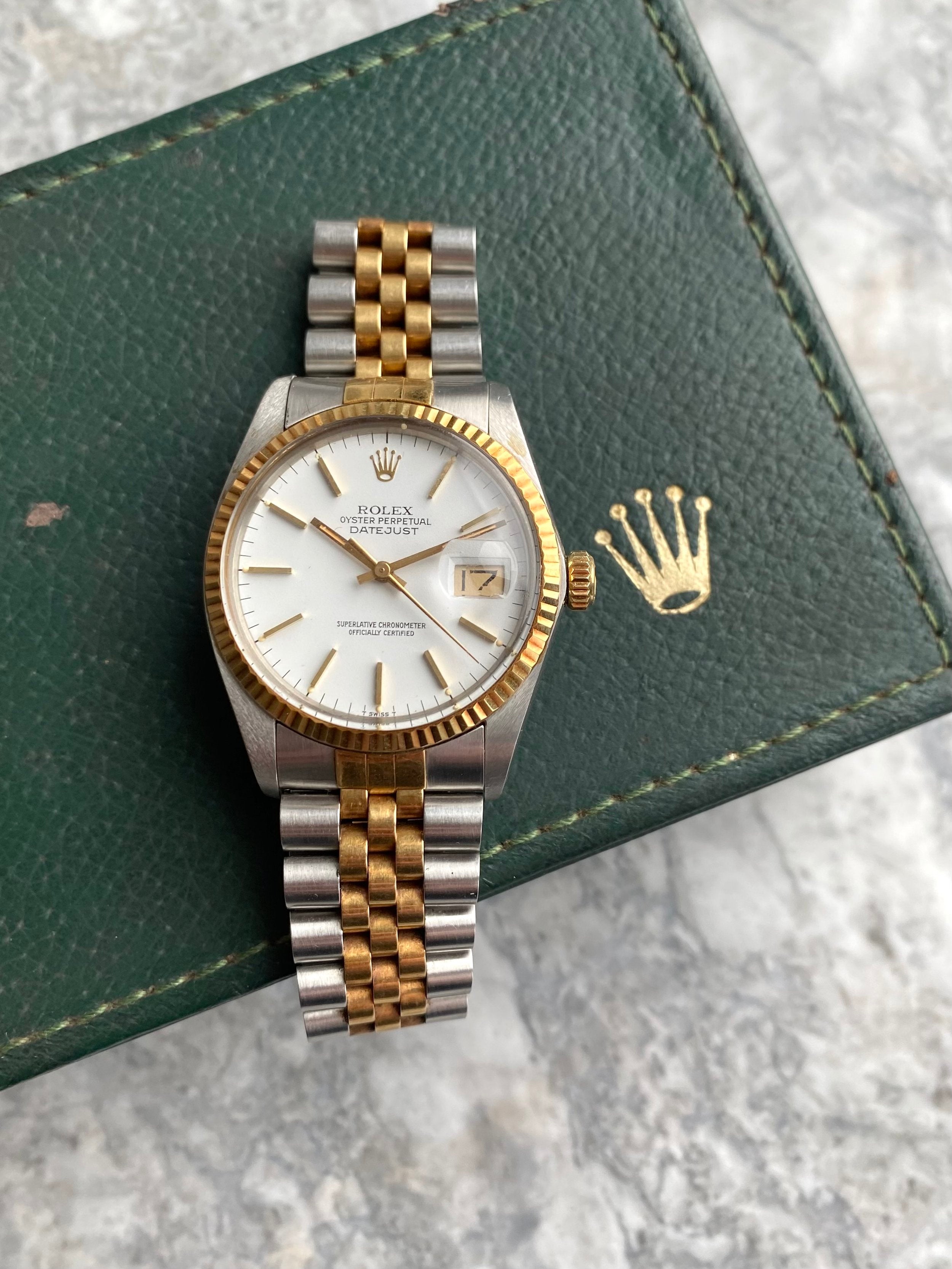 Rolex Datejust 16013 Matte White - Box and Papers.