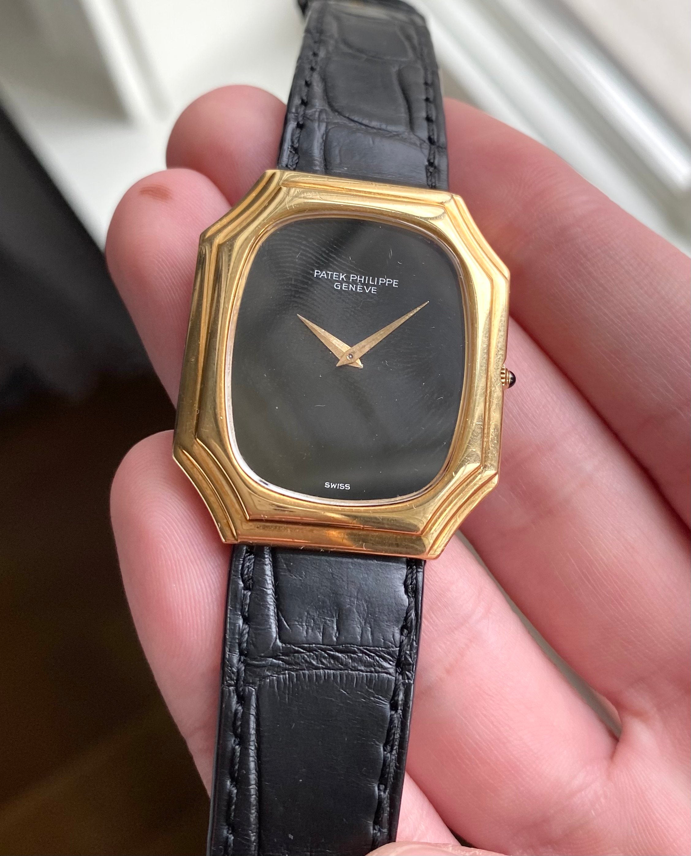 Patek Philippe — 18k Gold Black Onyx Dial