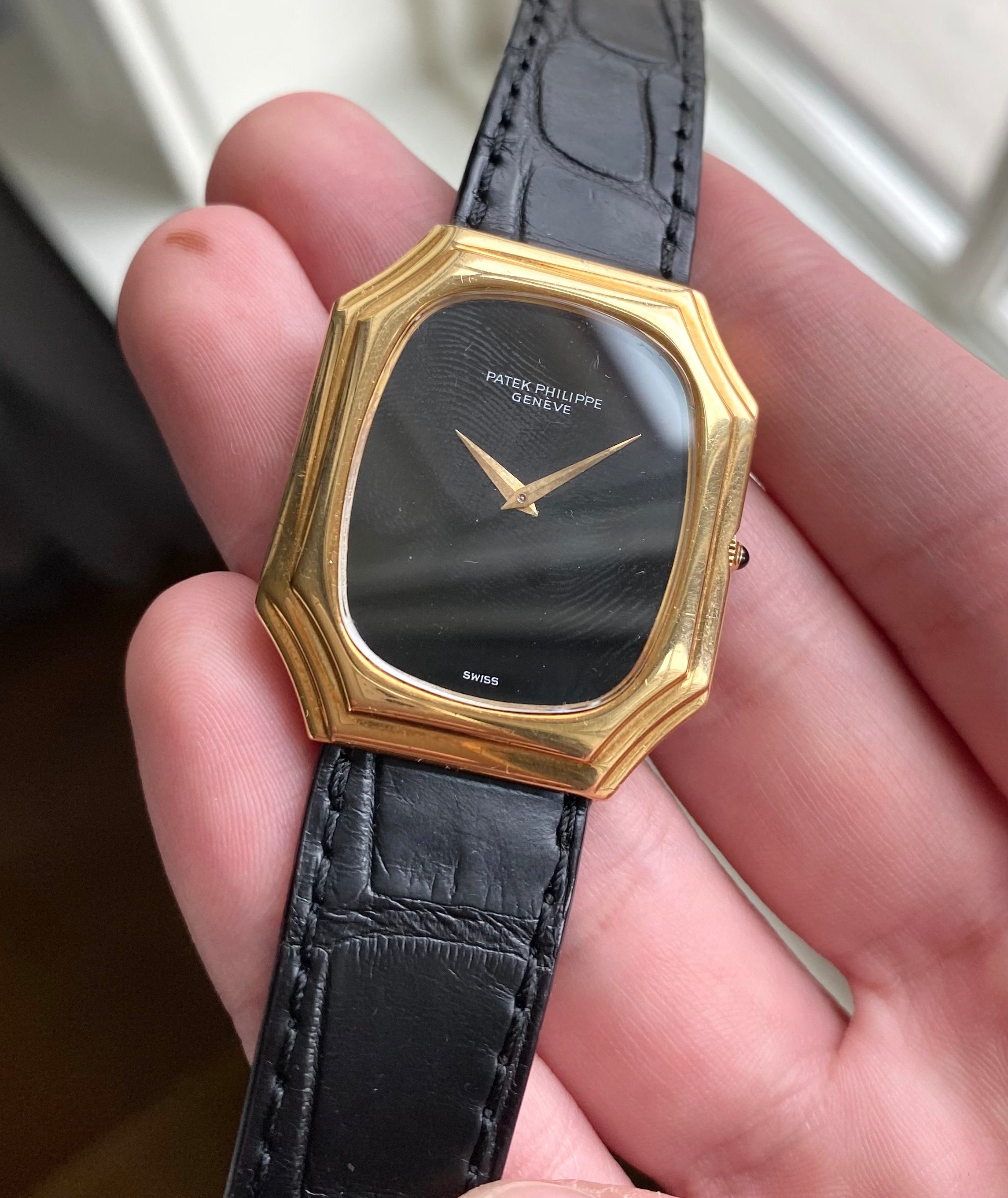 Patek Philippe — 18k Gold Black Onyx Dial