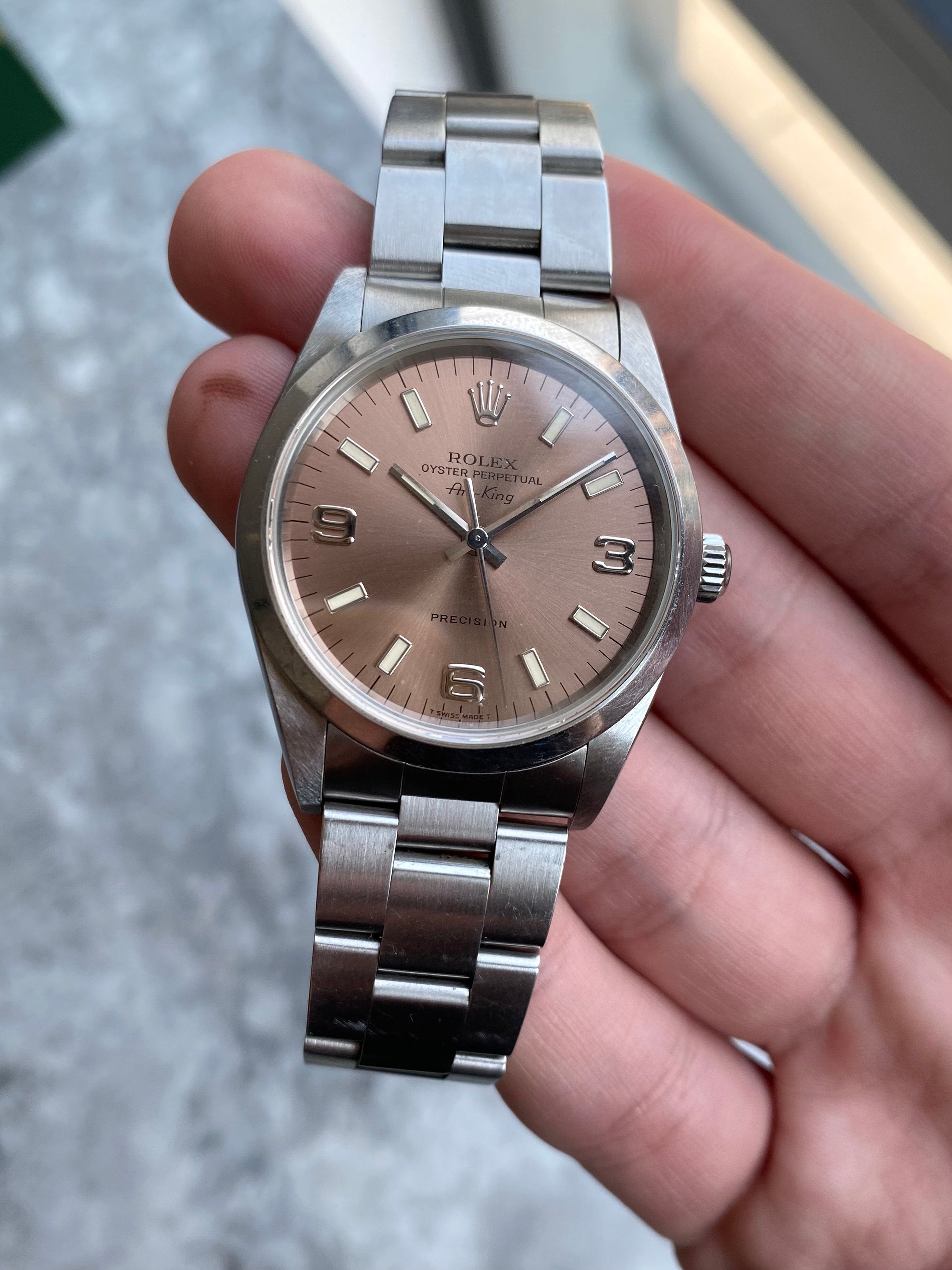 Rolex Air King 14000 - Salmon Dial.