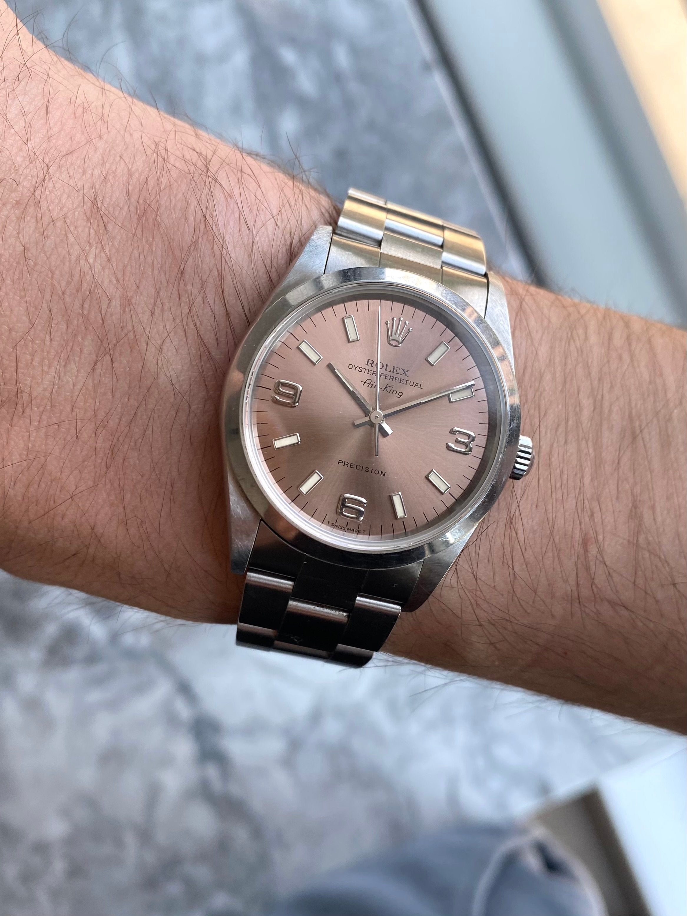 Rolex Air King 14000 - Salmon Dial.