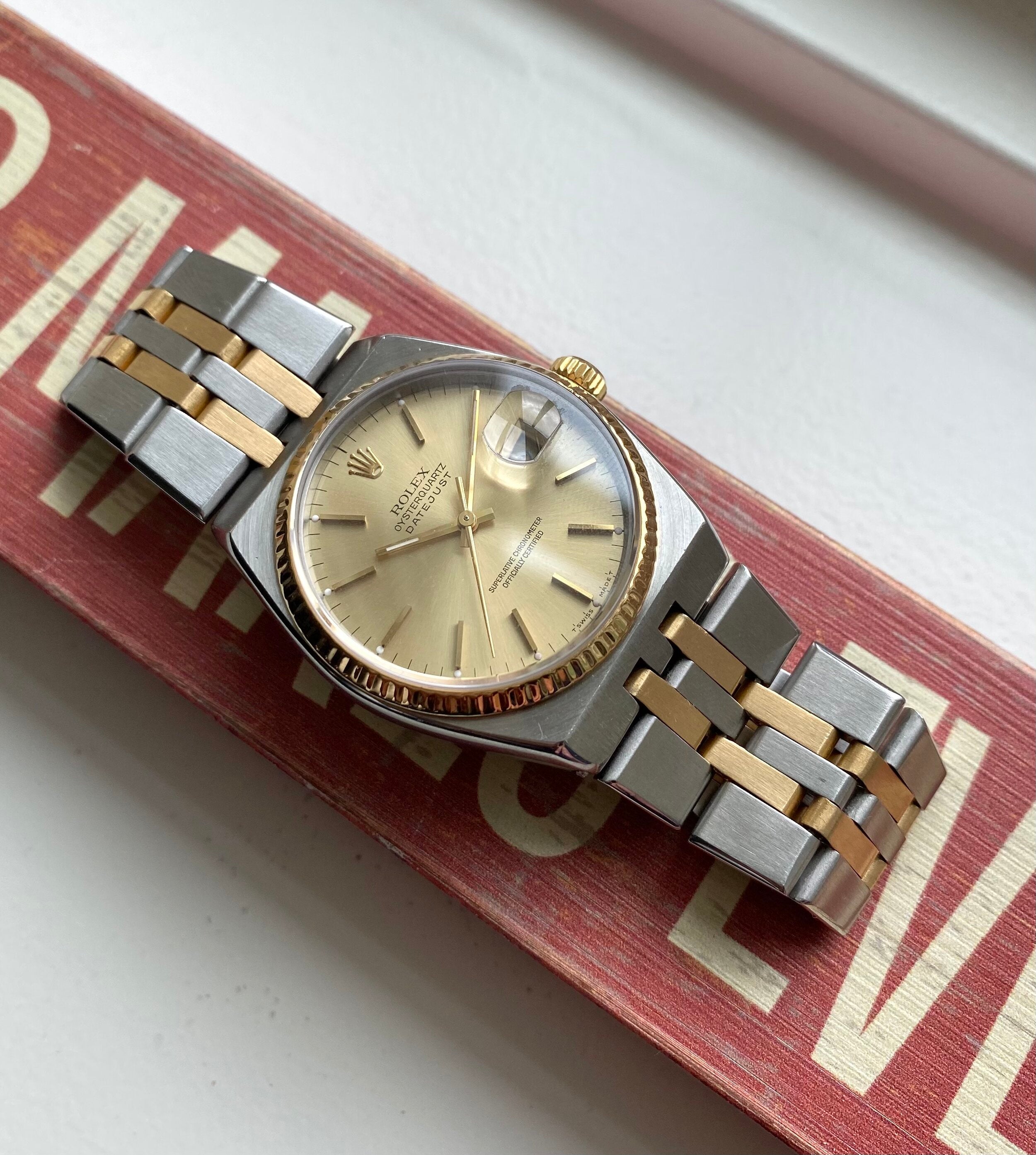 Rolex Datejust Oysterquartz ref. 17013 — Two-tone