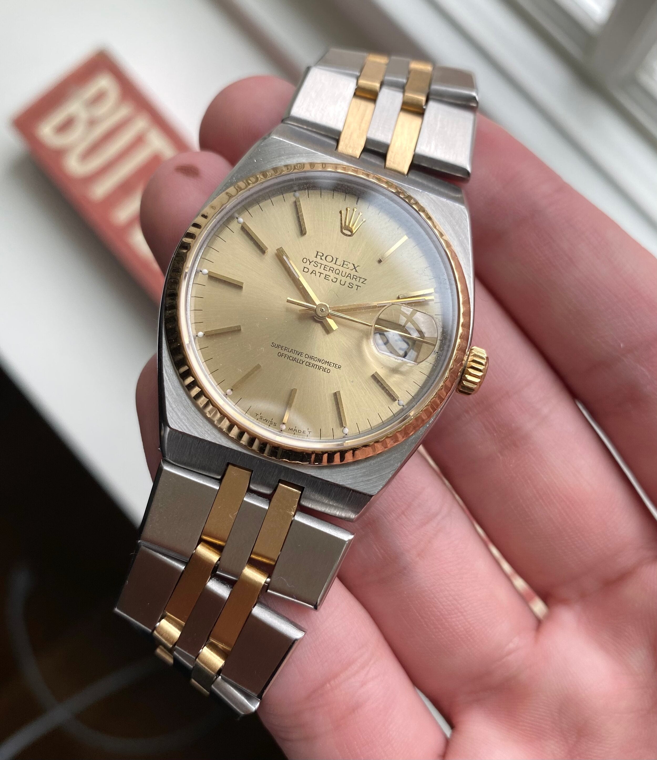 Rolex Datejust Oysterquartz ref. 17013 — Two-tone