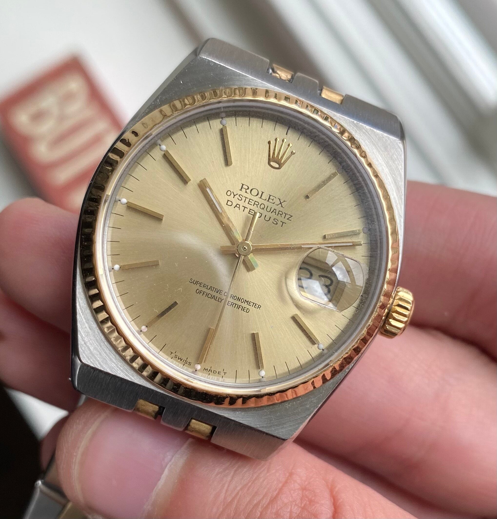 Rolex Datejust Oysterquartz ref. 17013 — Two-tone