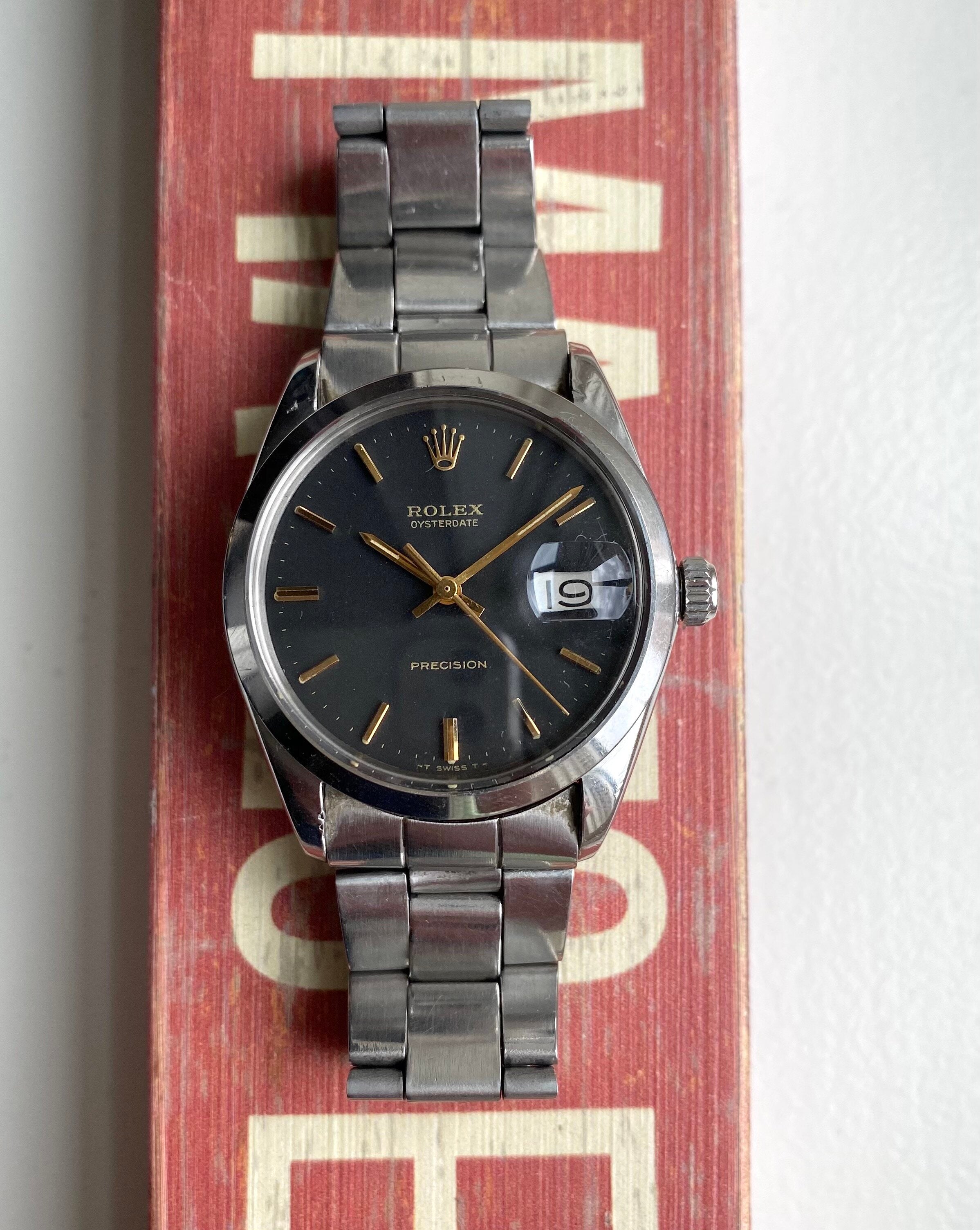 Rolex Oysterdate Precison ref. 6694 — Matte Black Dial