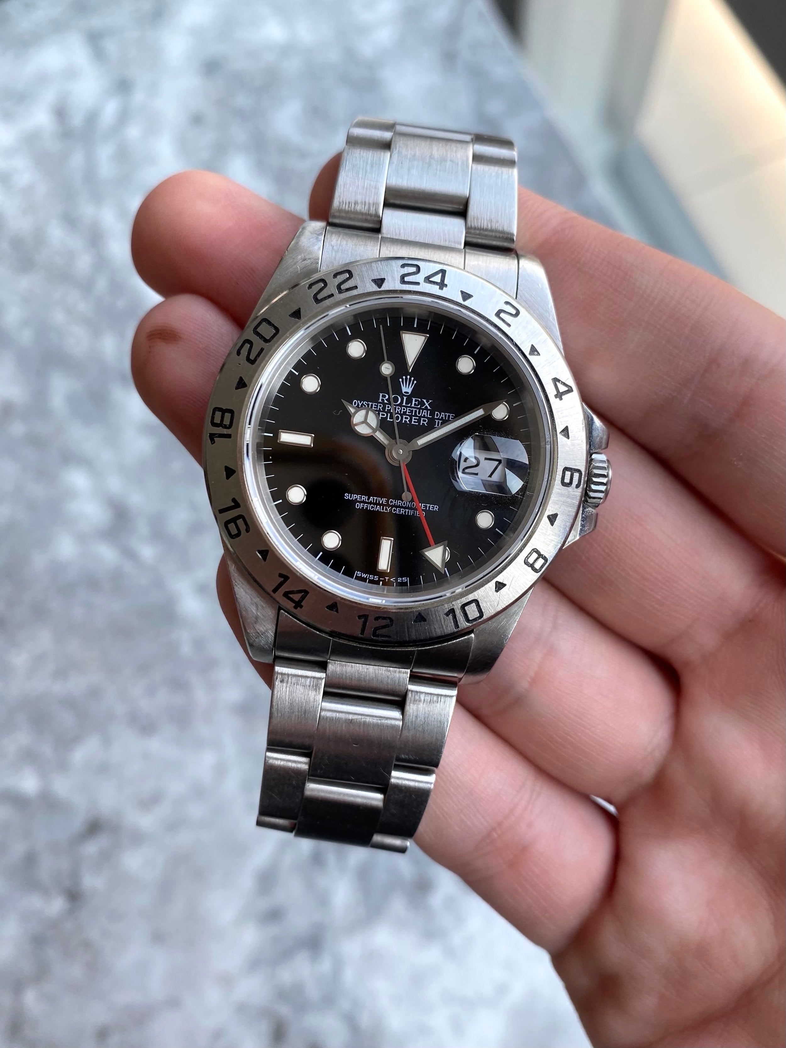 Rolex Explorer 16570 - Black Dial.