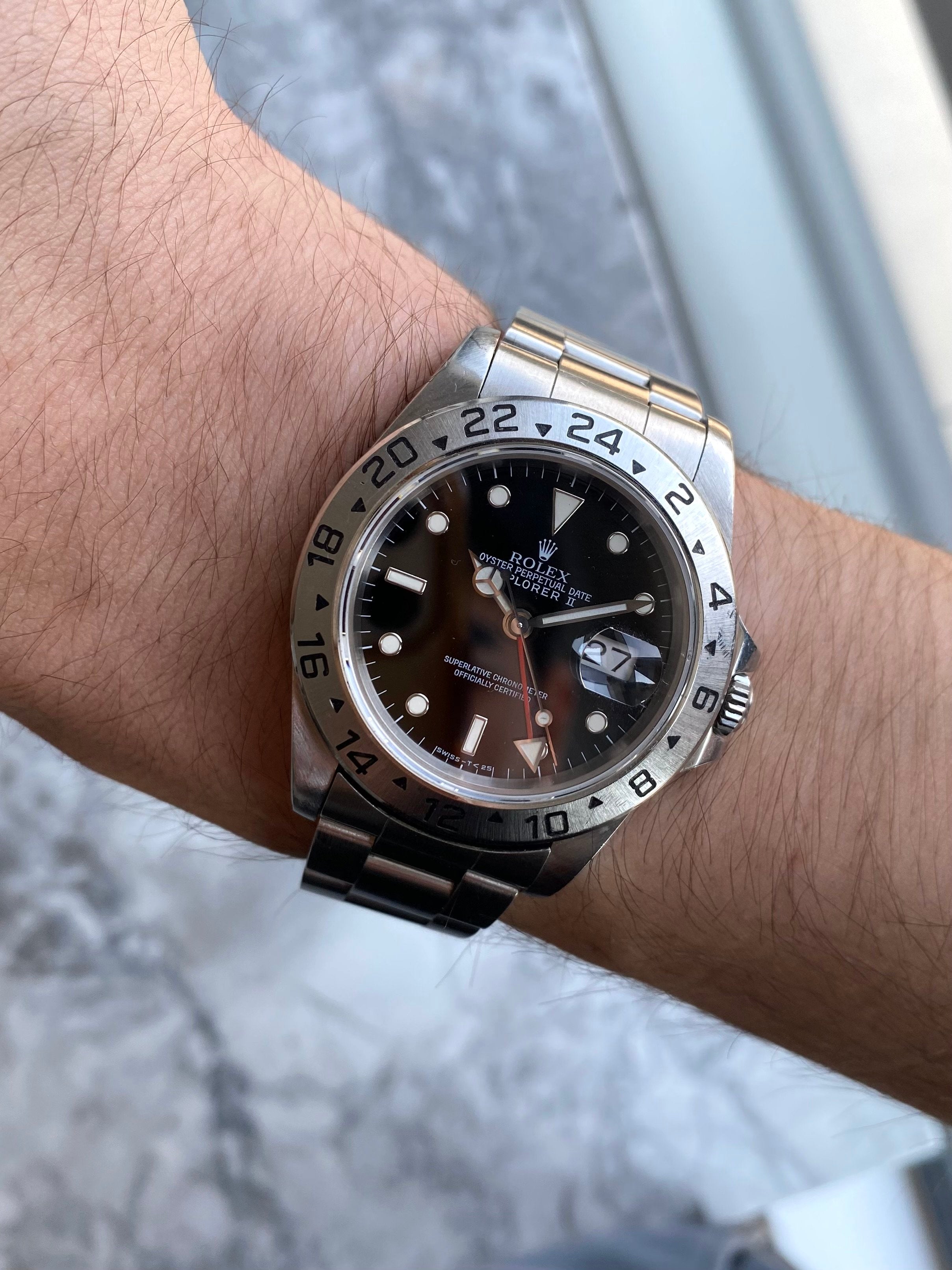 Rolex Explorer 16570 - Black Dial.