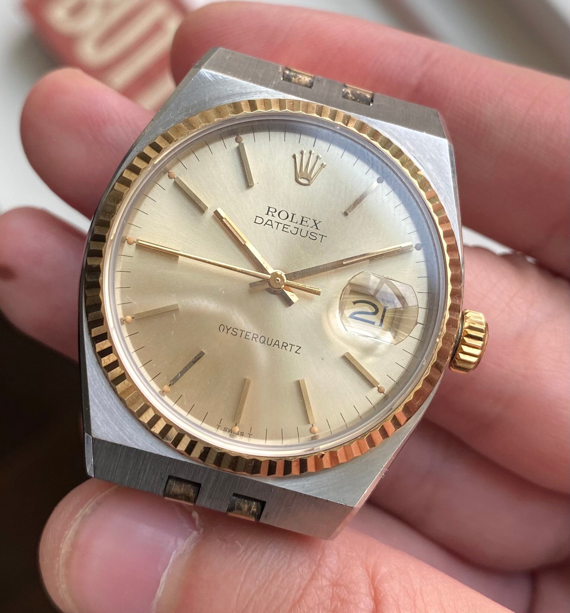 Rolex Datejust Oysterquartz ref. 17013 — Two-tone