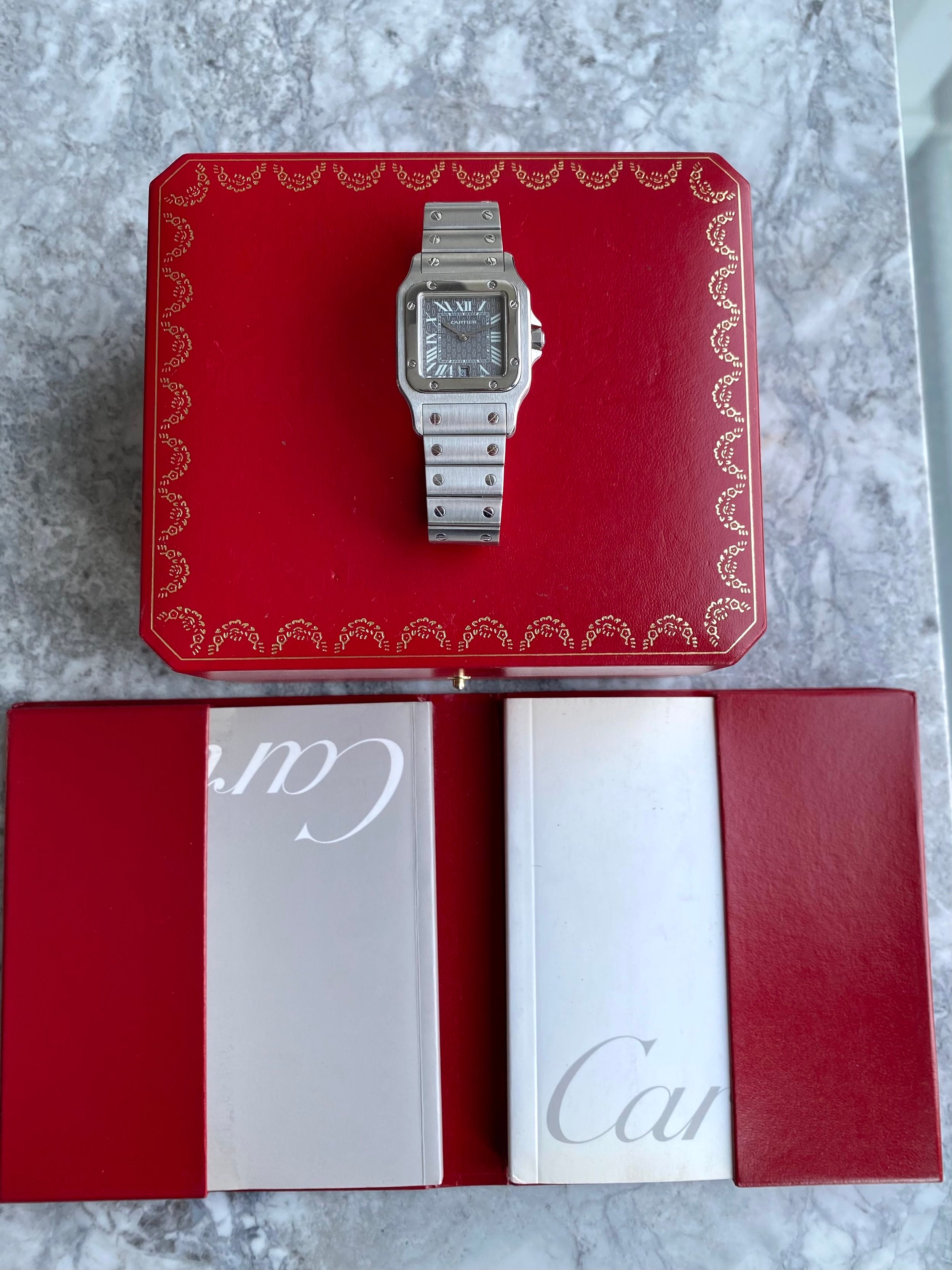 Cartier Santos 1564 - “Cartier” Dial Box and Papers.