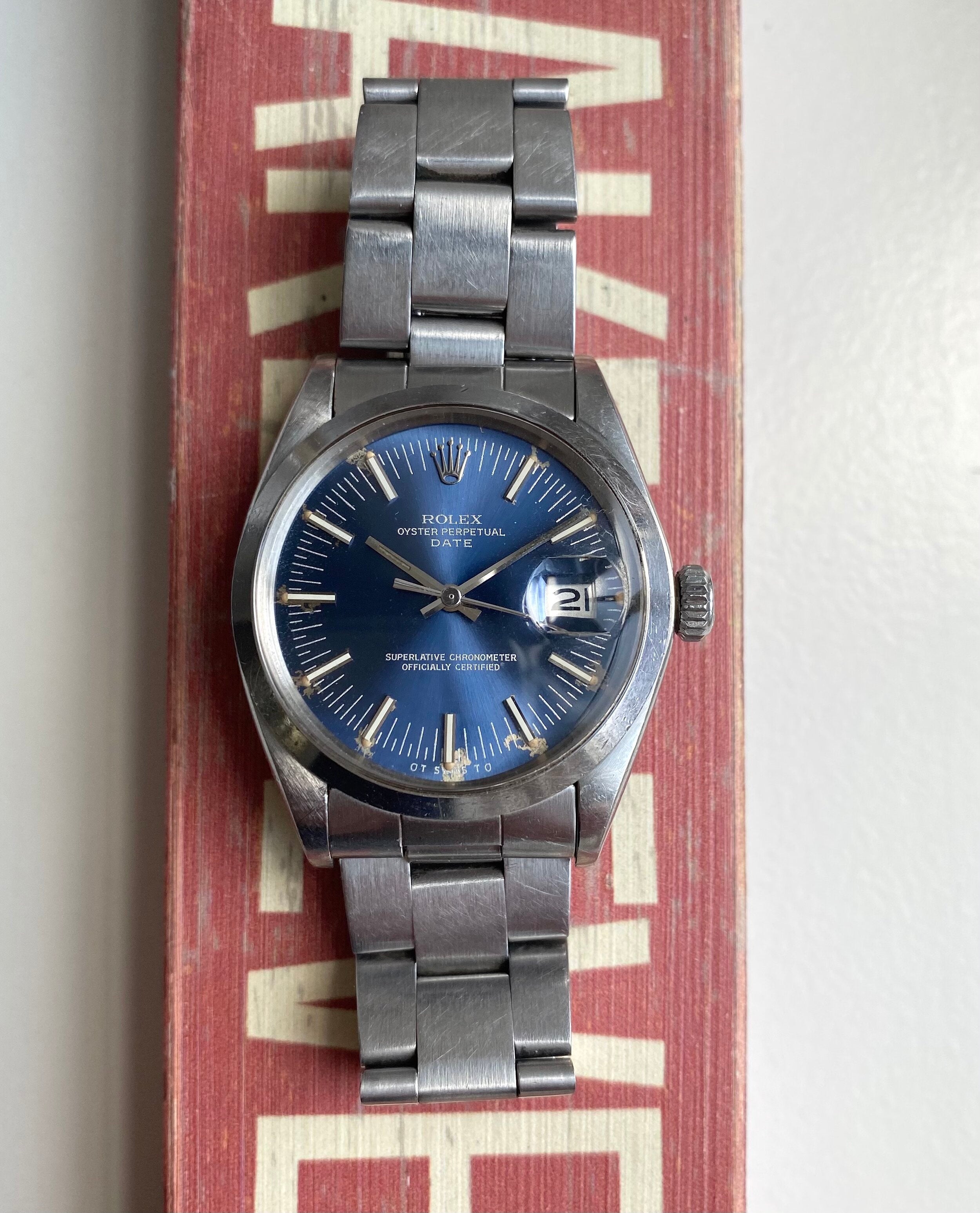 Rolex Oyster Perpetual ref. 1500 — Blue Sigma Dial