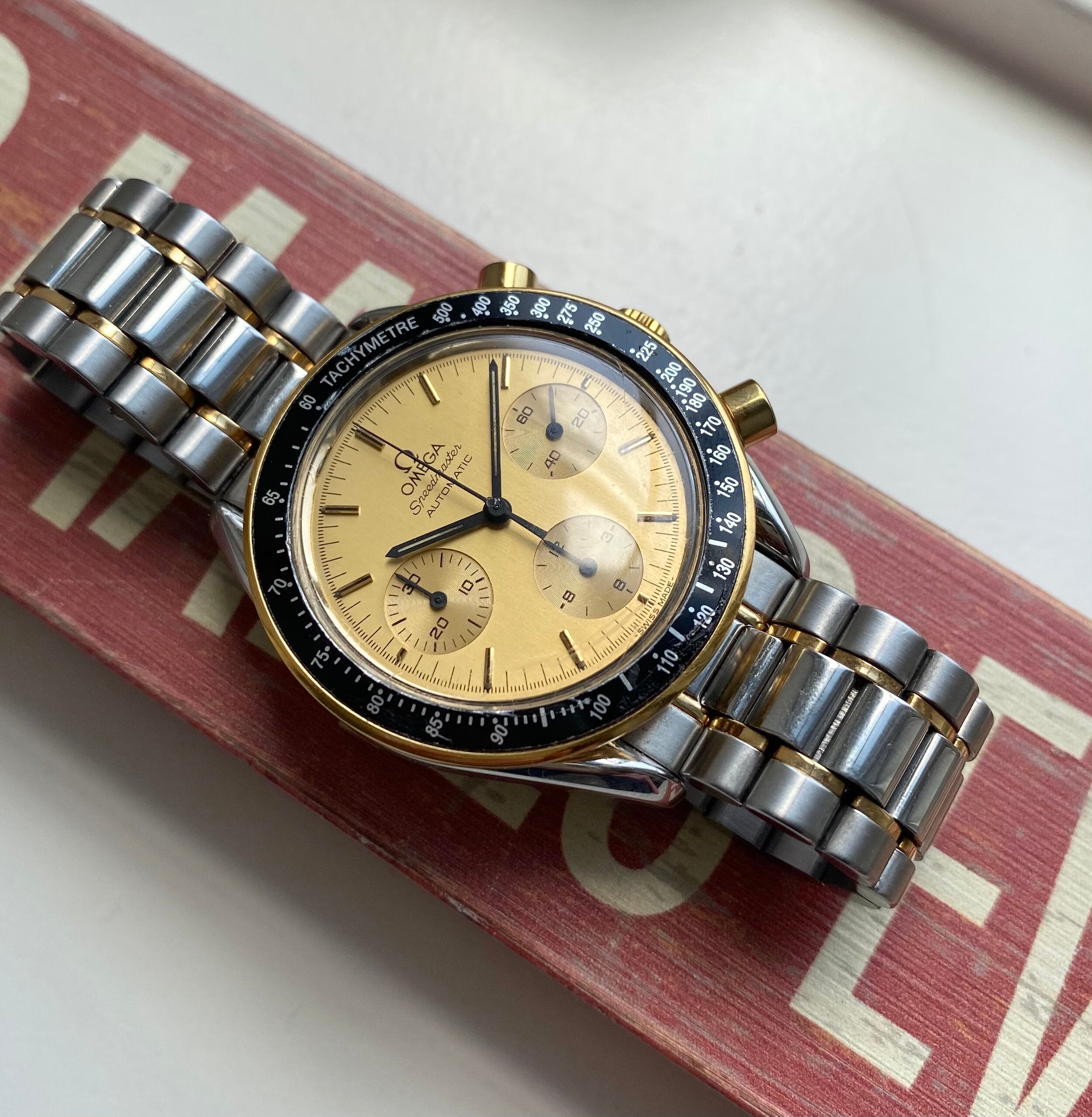 Omega Speedmaster Reduced — Two-tone