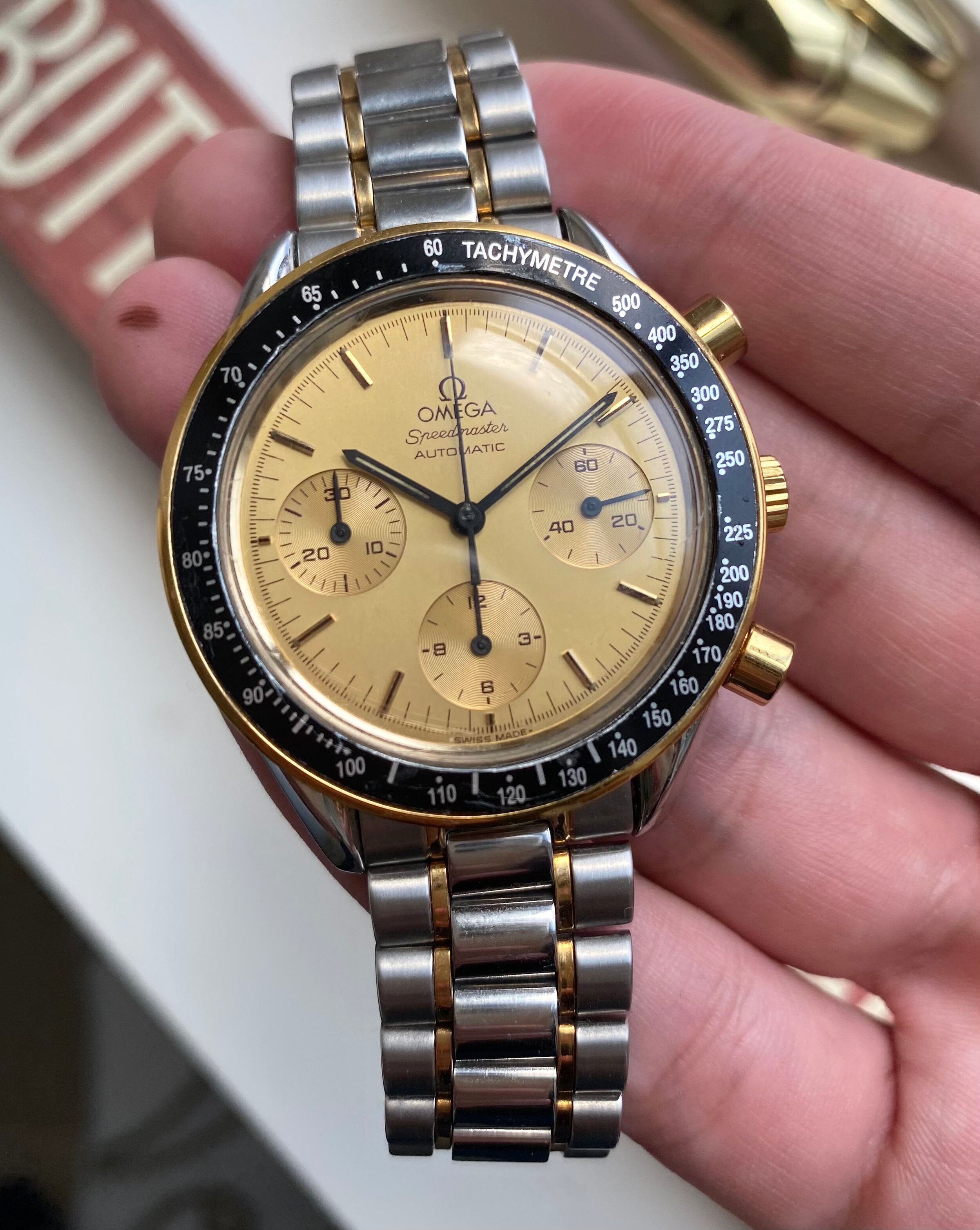 Omega Speedmaster Reduced — Two-tone