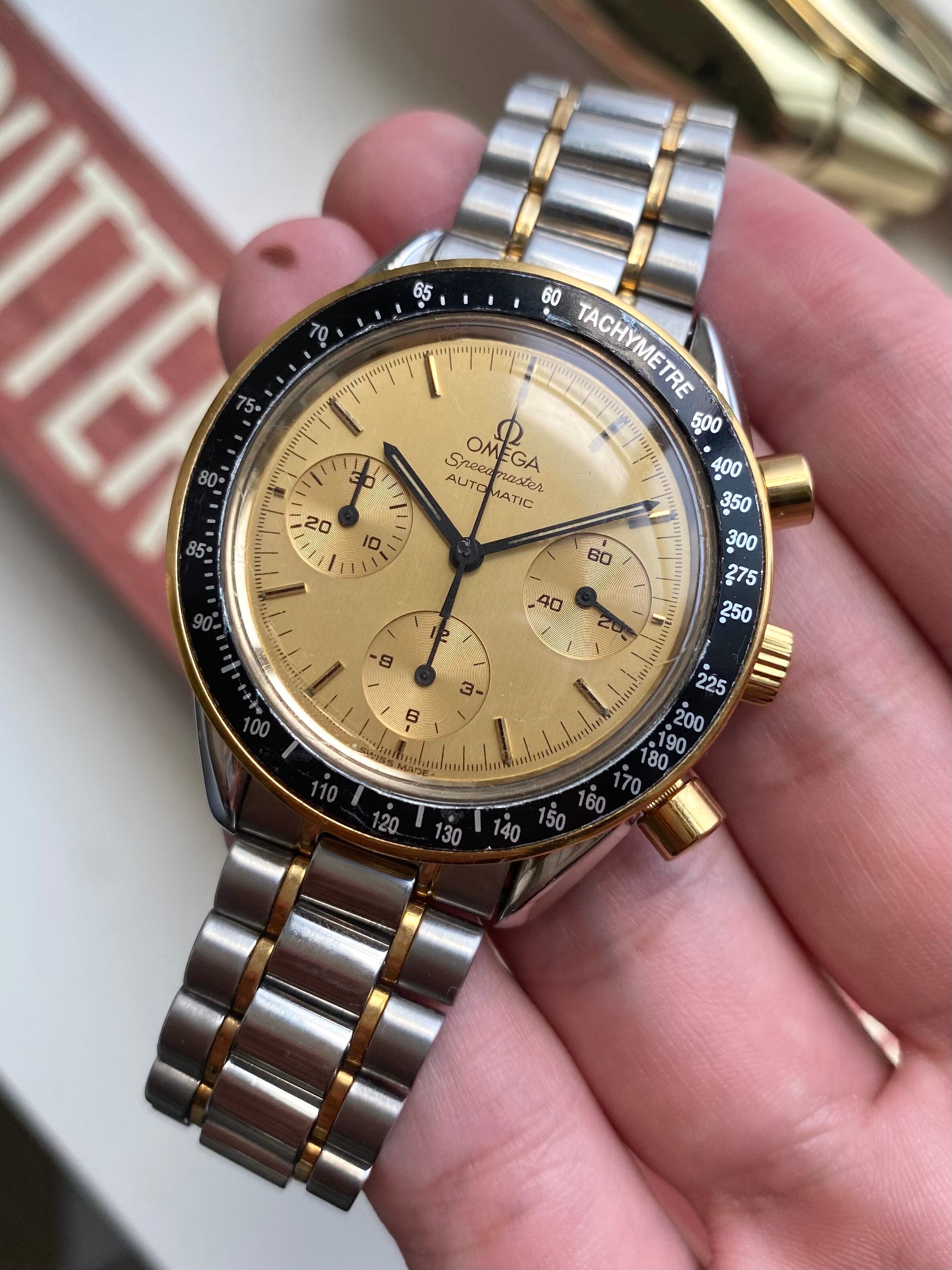 Omega Speedmaster Reduced — Two-tone