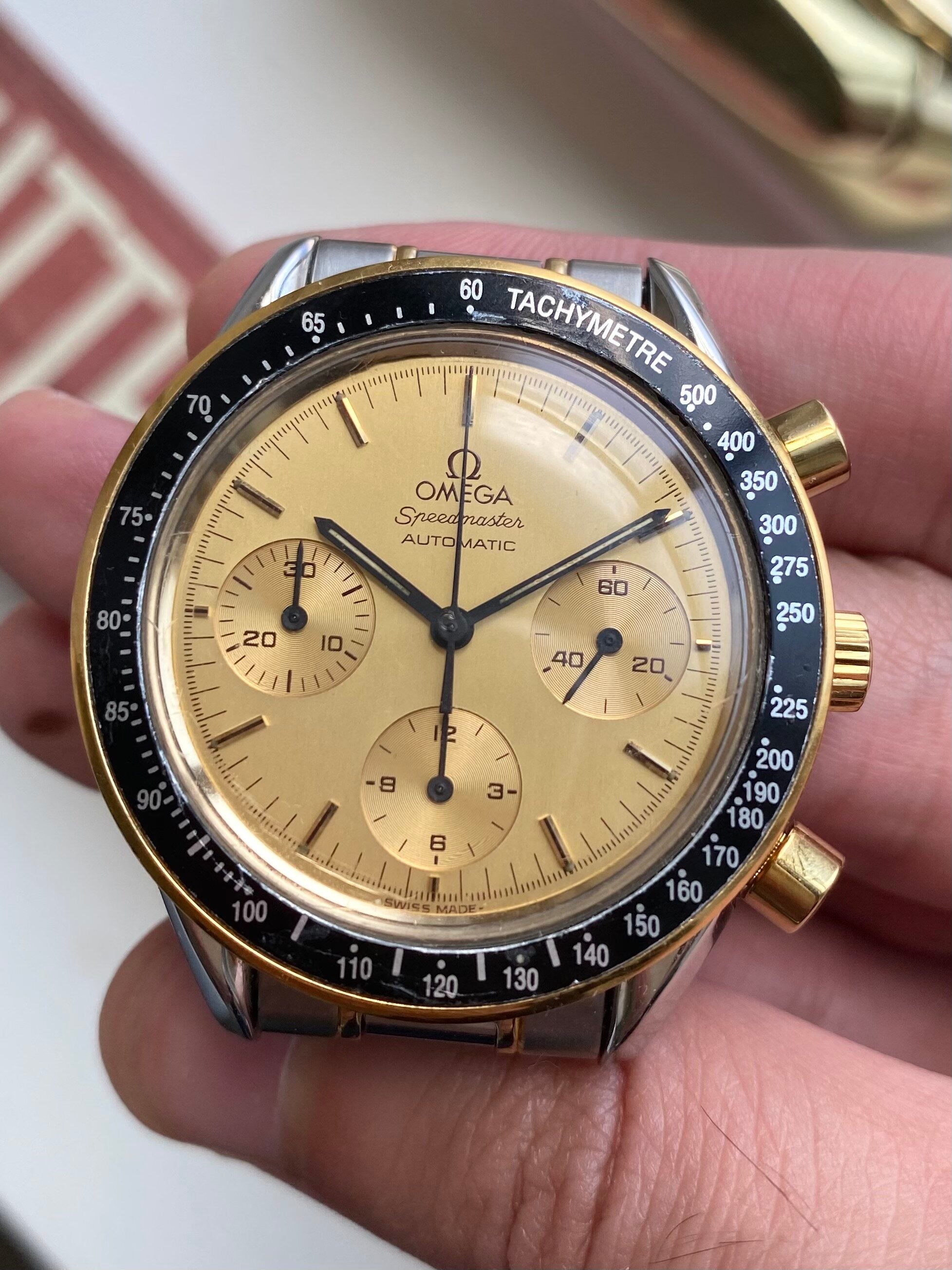 Omega Speedmaster Reduced — Two-tone