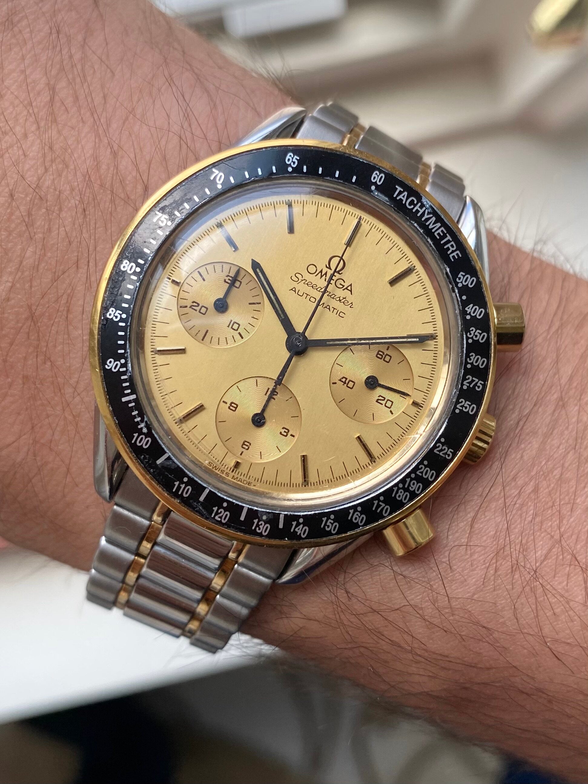 Omega Speedmaster Reduced — Two-tone