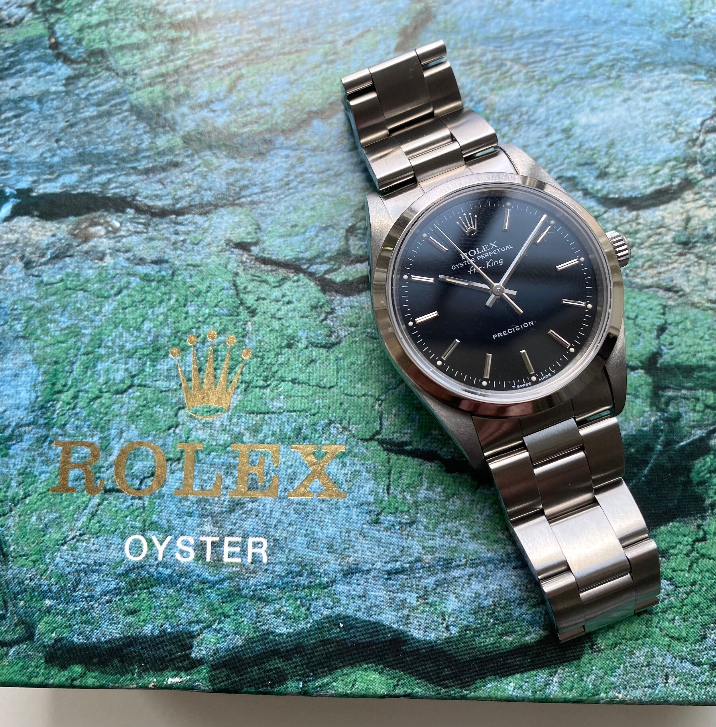 Rolex Air King ref. 14000 — Box and Accessories