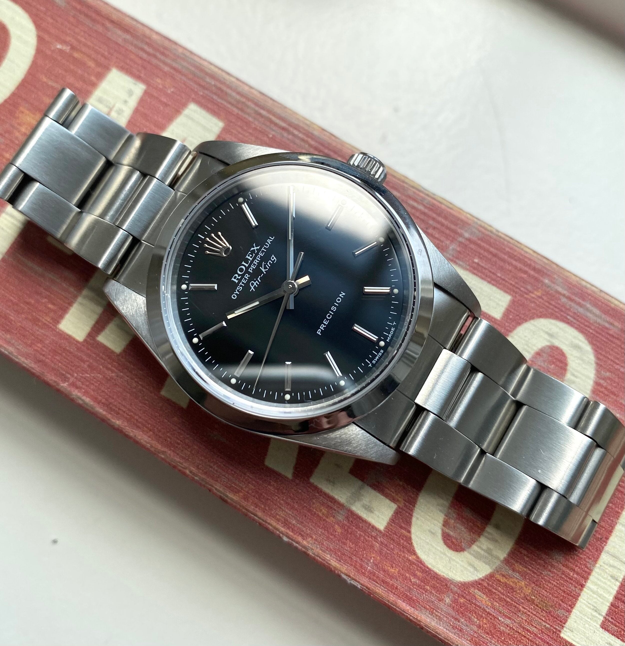 Rolex Air King ref. 14000 — Box and Accessories