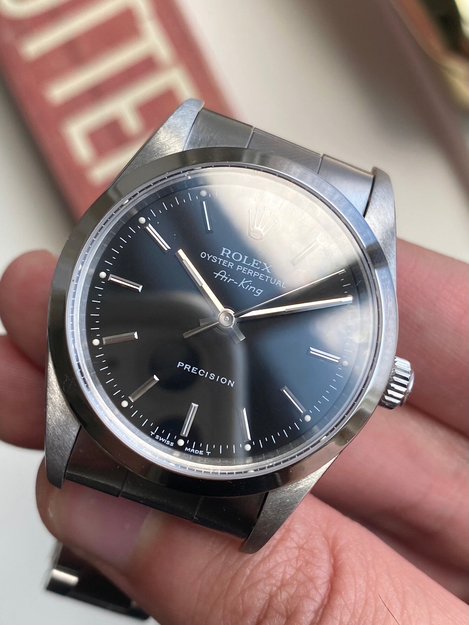 Rolex Air King ref. 14000 — Box and Accessories