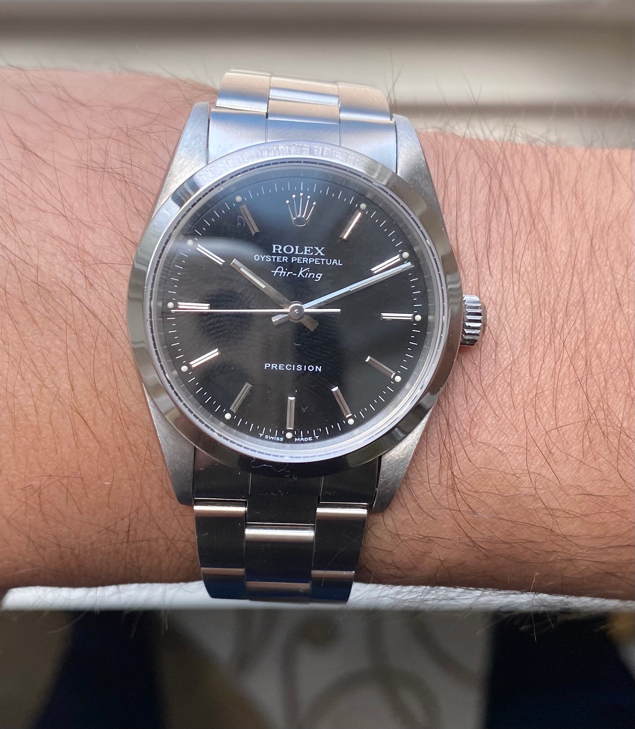 Rolex Air King ref. 14000 — Box and Accessories