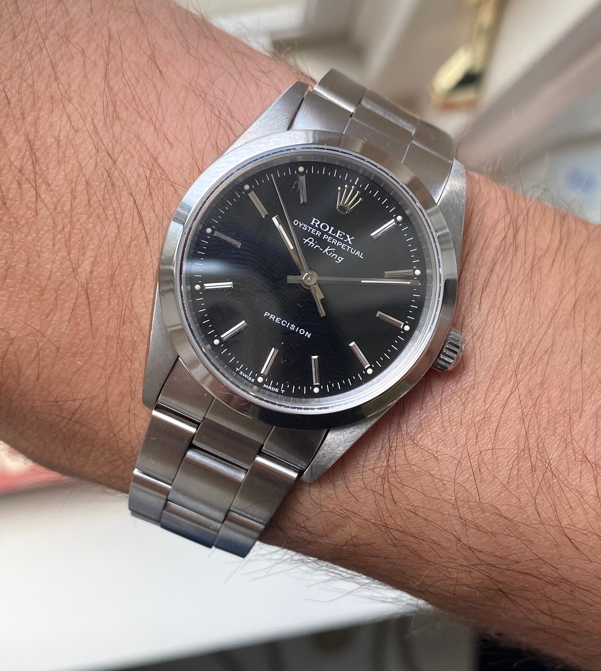 Rolex Air King ref. 14000 — Box and Accessories