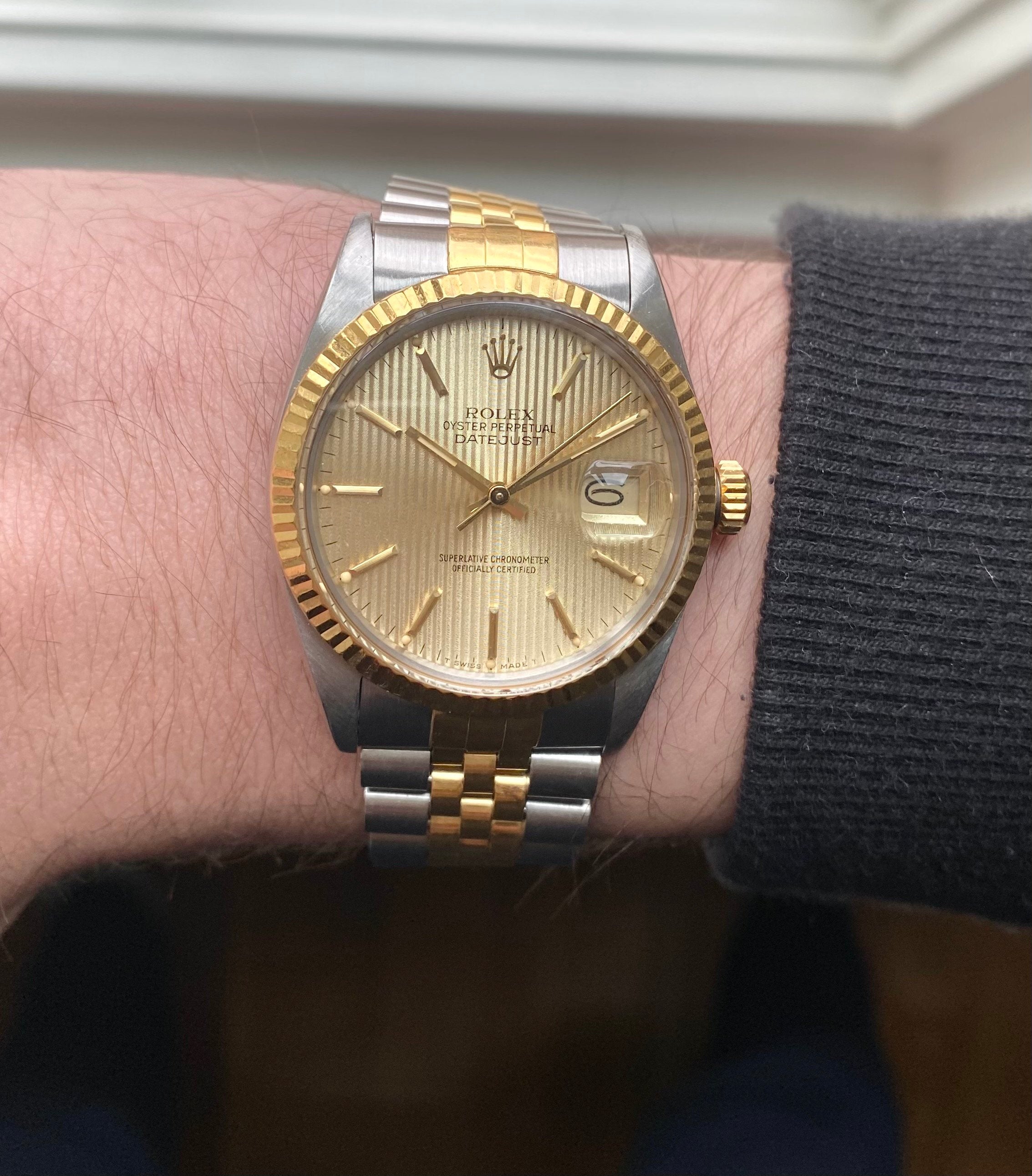 Rolex Datejust ref. 16013 — Tapestry Dial