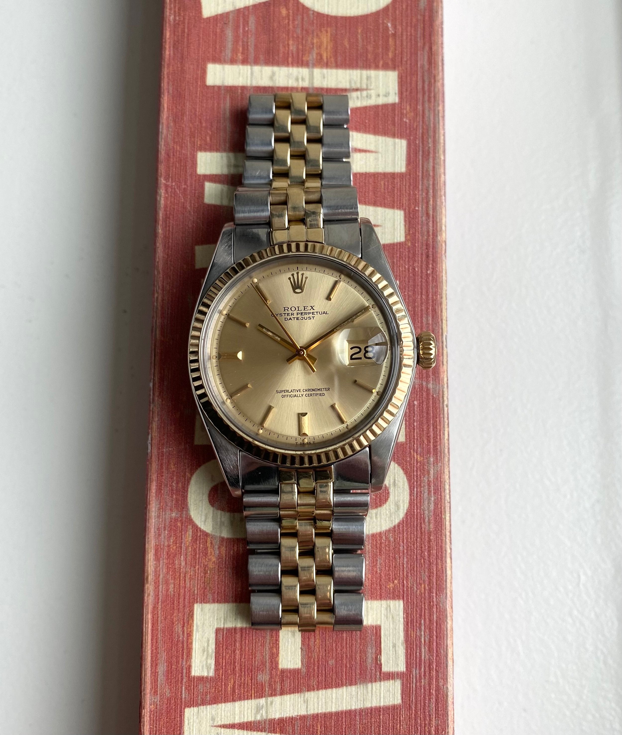 Rolex Datejust ref. 1601 — Two-tone