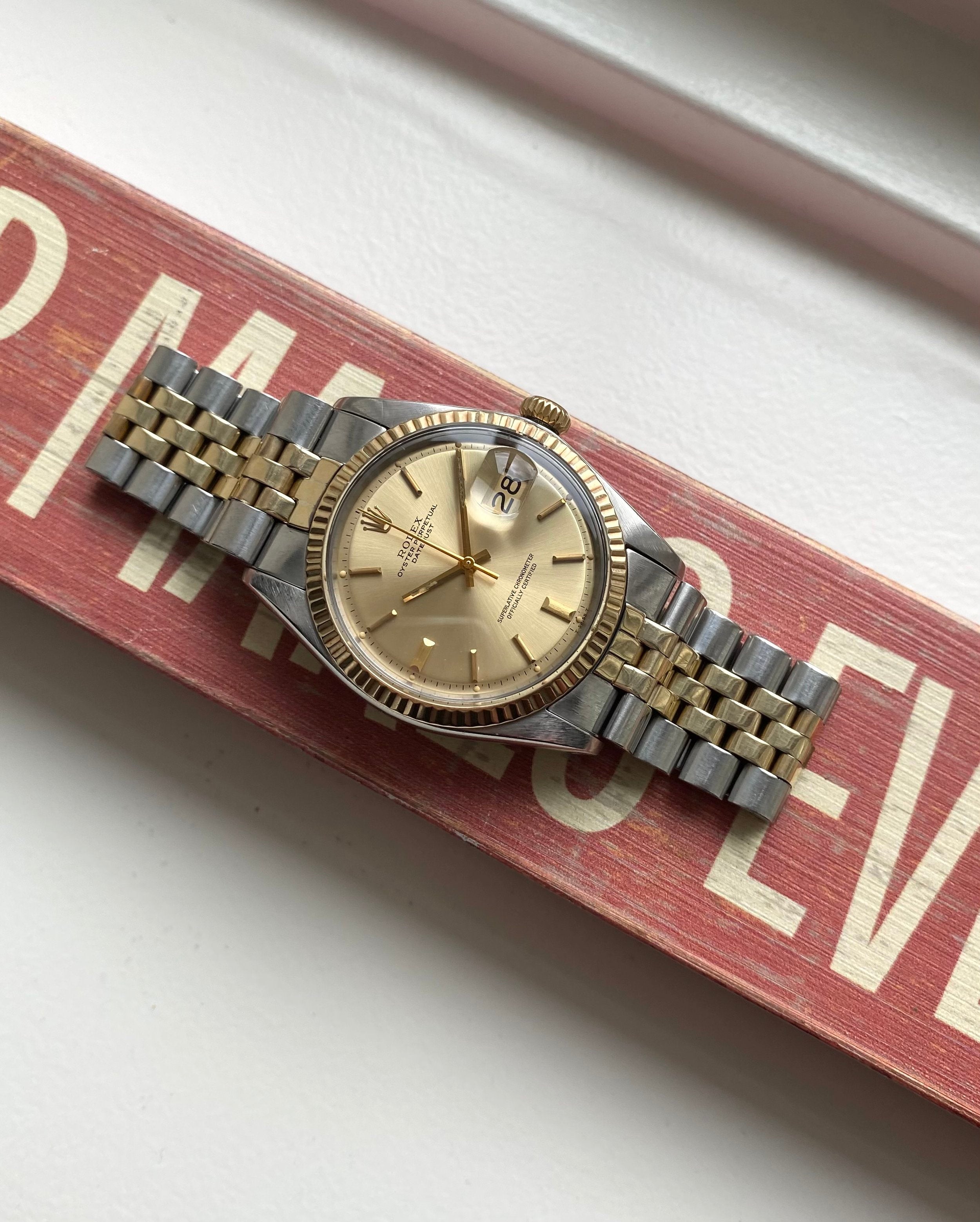 Rolex Datejust ref. 1601 — Two-tone