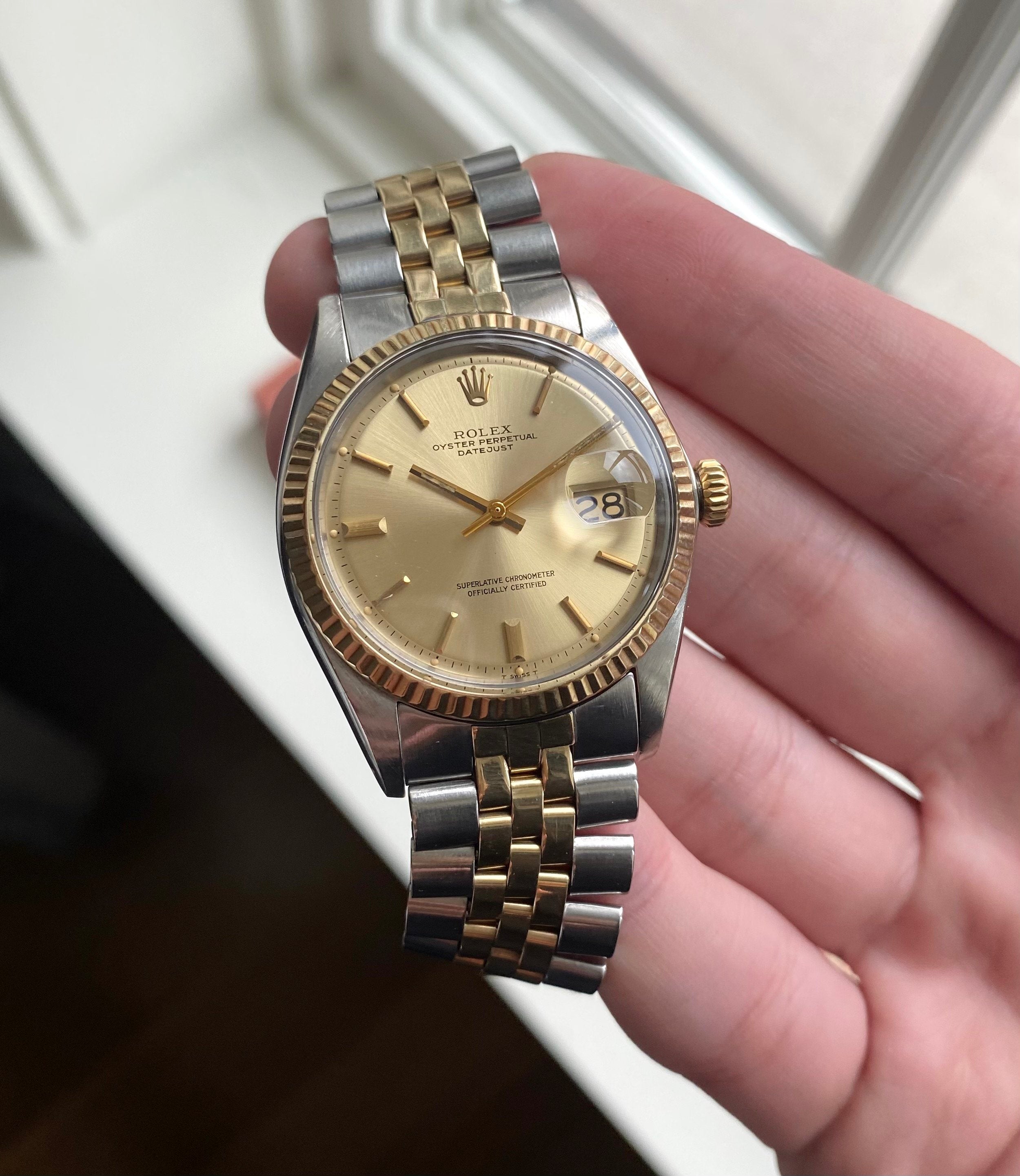 Rolex Datejust ref. 1601 — Two-tone