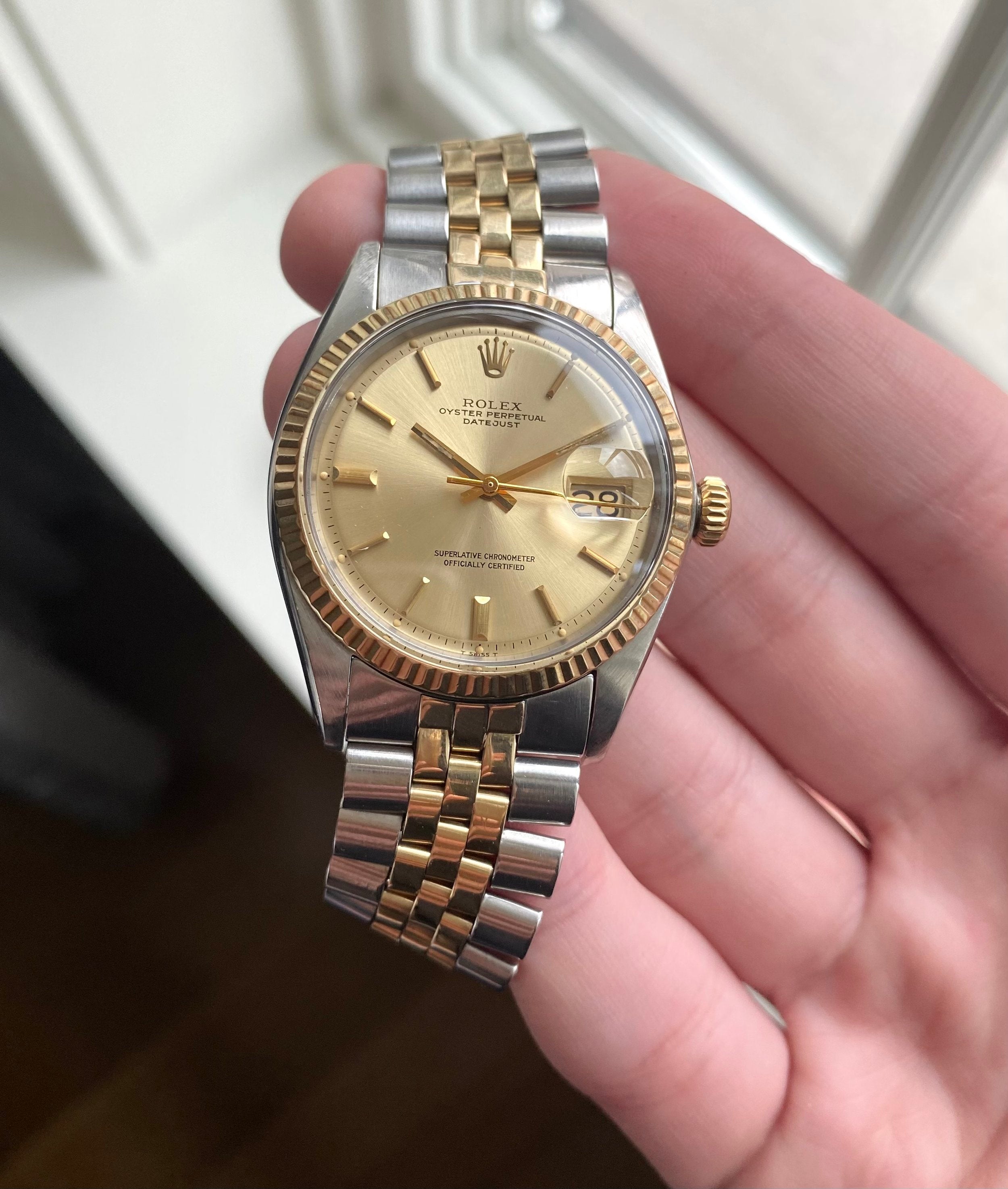 Rolex Datejust ref. 1601 — Two-tone