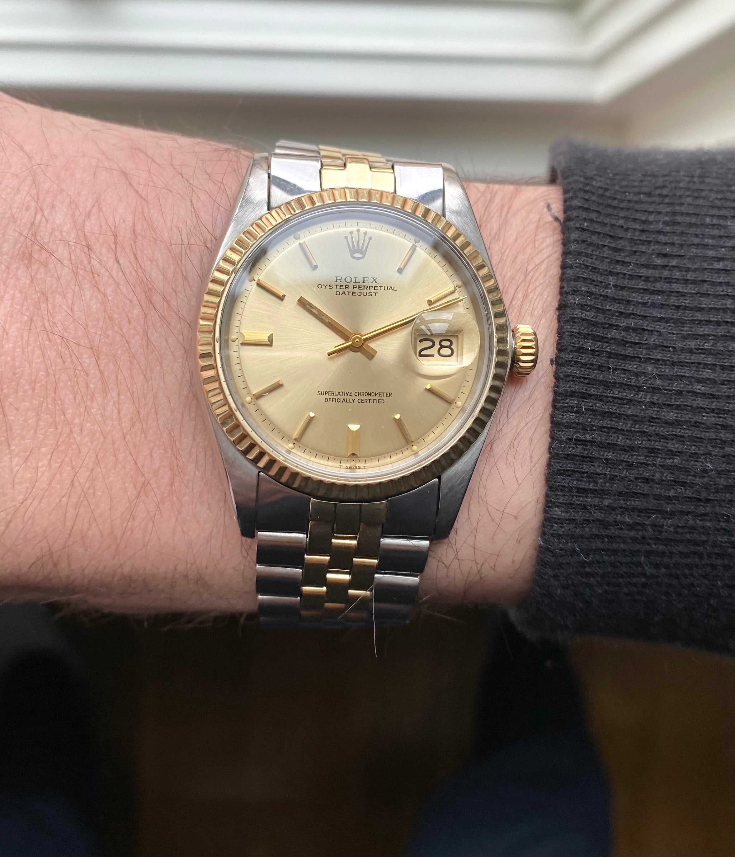 Rolex Datejust ref. 1601 — Two-tone