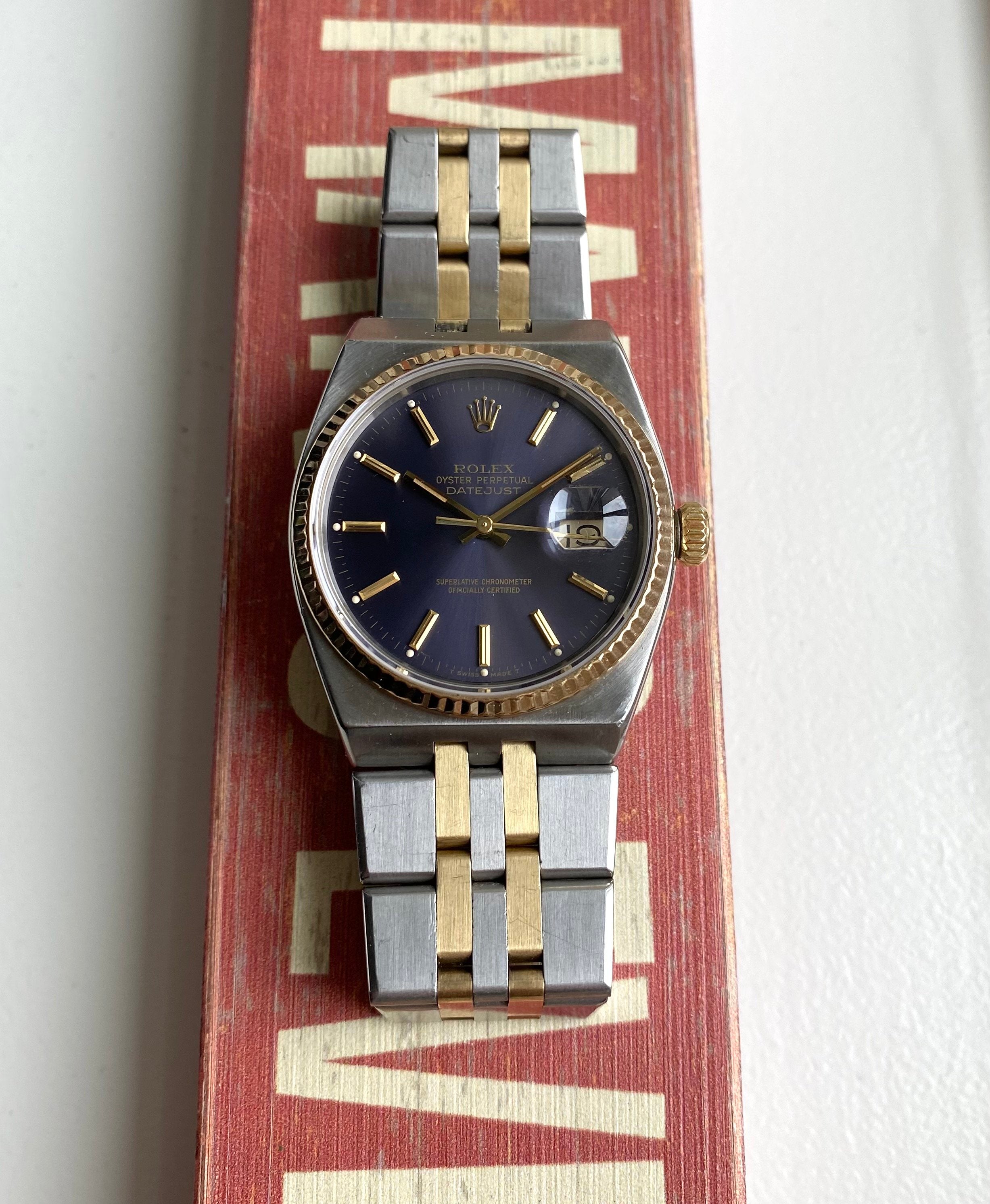 Rolex Datejust Oysterquartz — Purple Dial