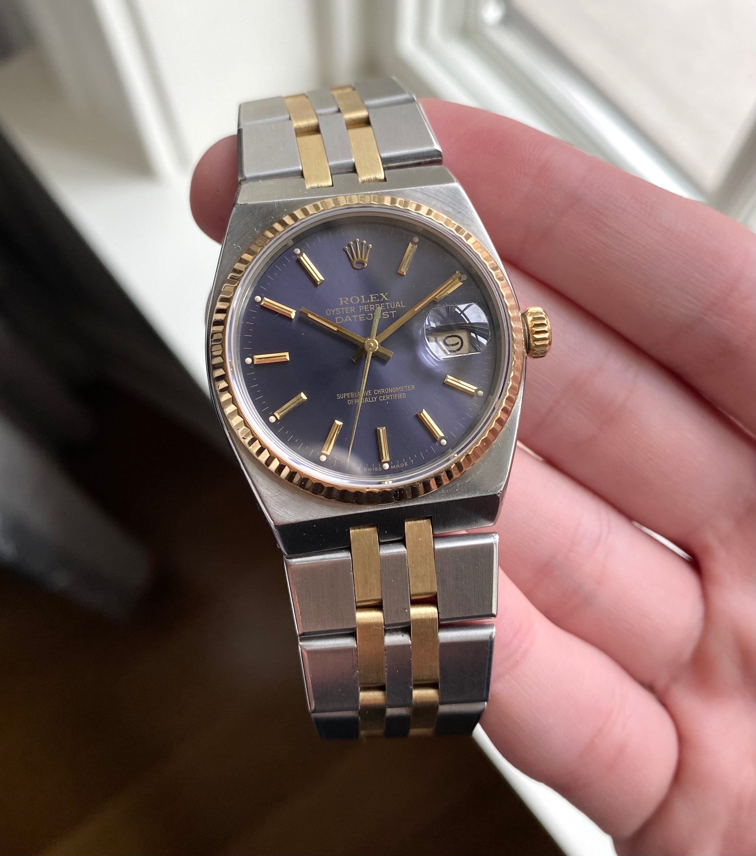 Rolex Datejust Oysterquartz — Purple Dial