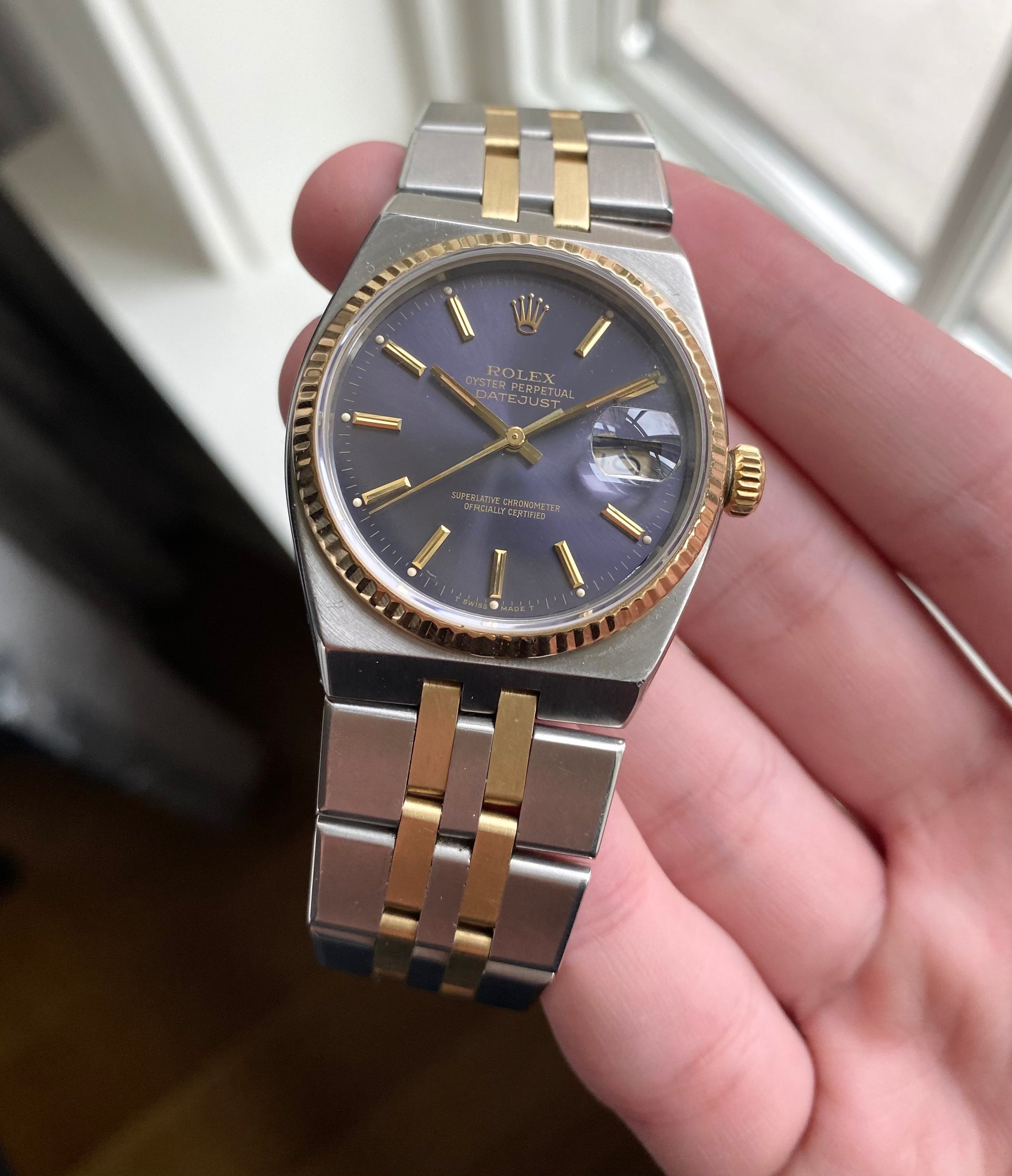 Rolex Datejust Oysterquartz — Purple Dial