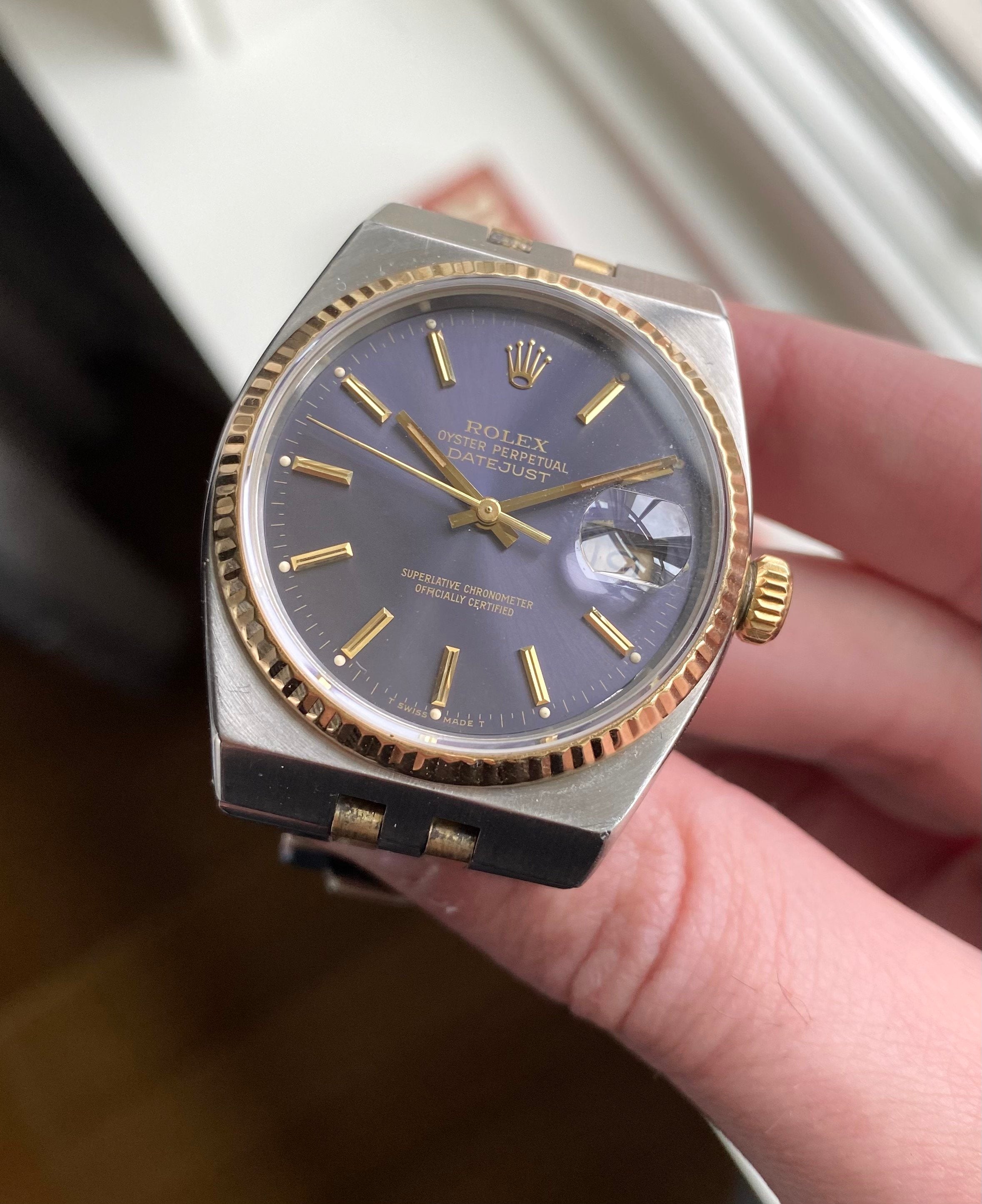 Rolex Datejust Oysterquartz — Purple Dial