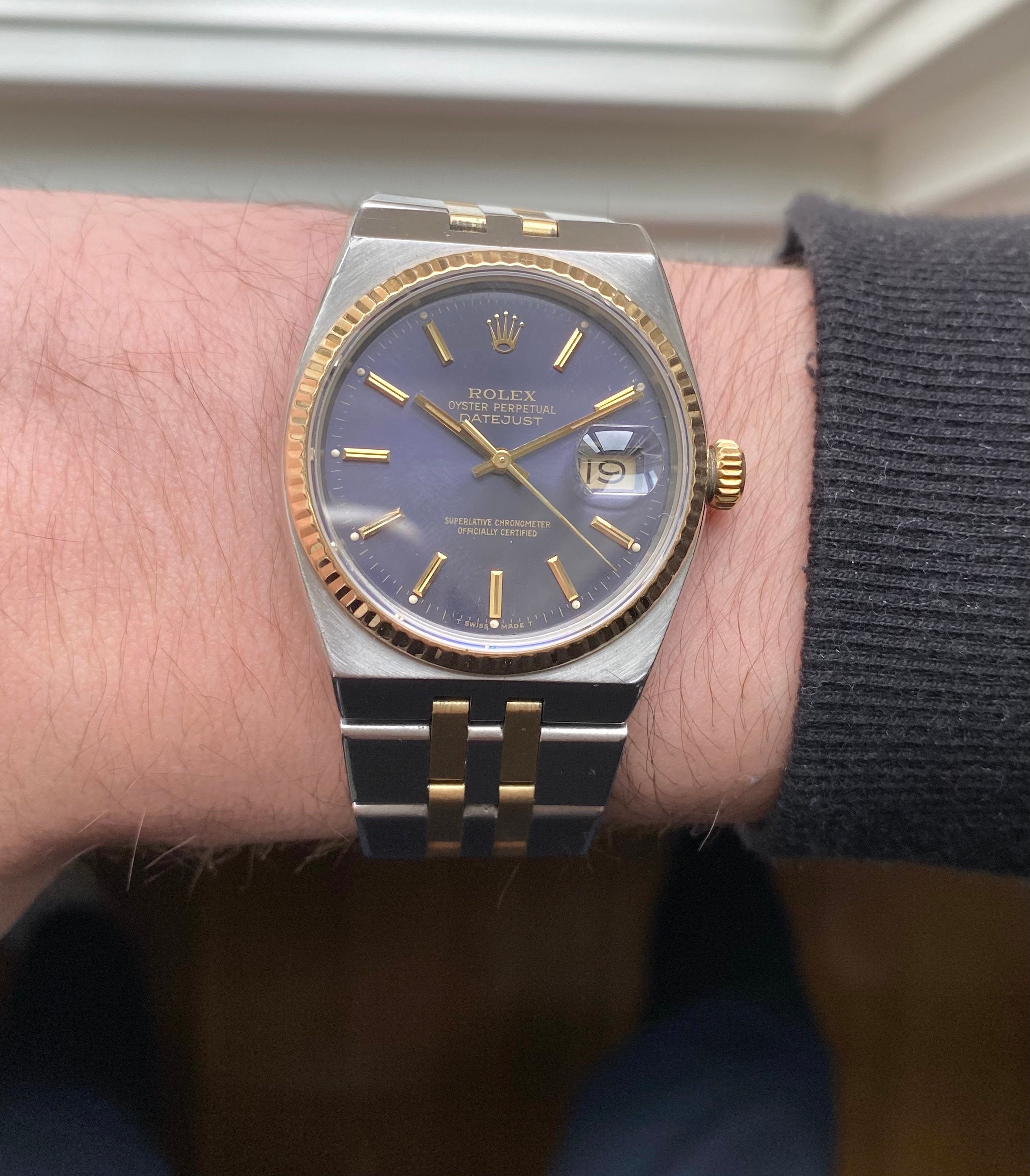 Rolex Datejust Oysterquartz — Purple Dial