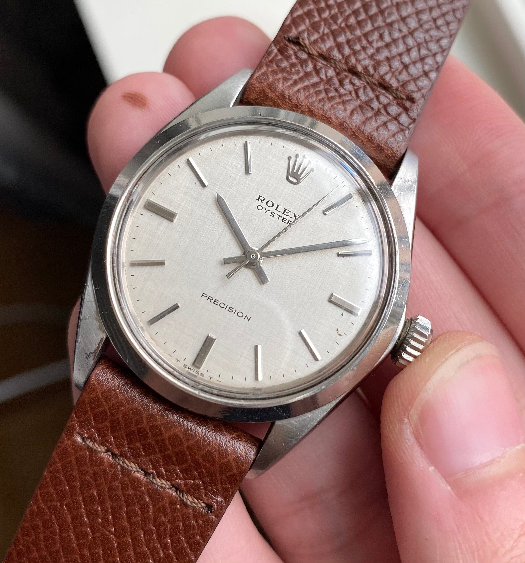 Rolex Oyster Precision ref. 6426 — Linen Dial