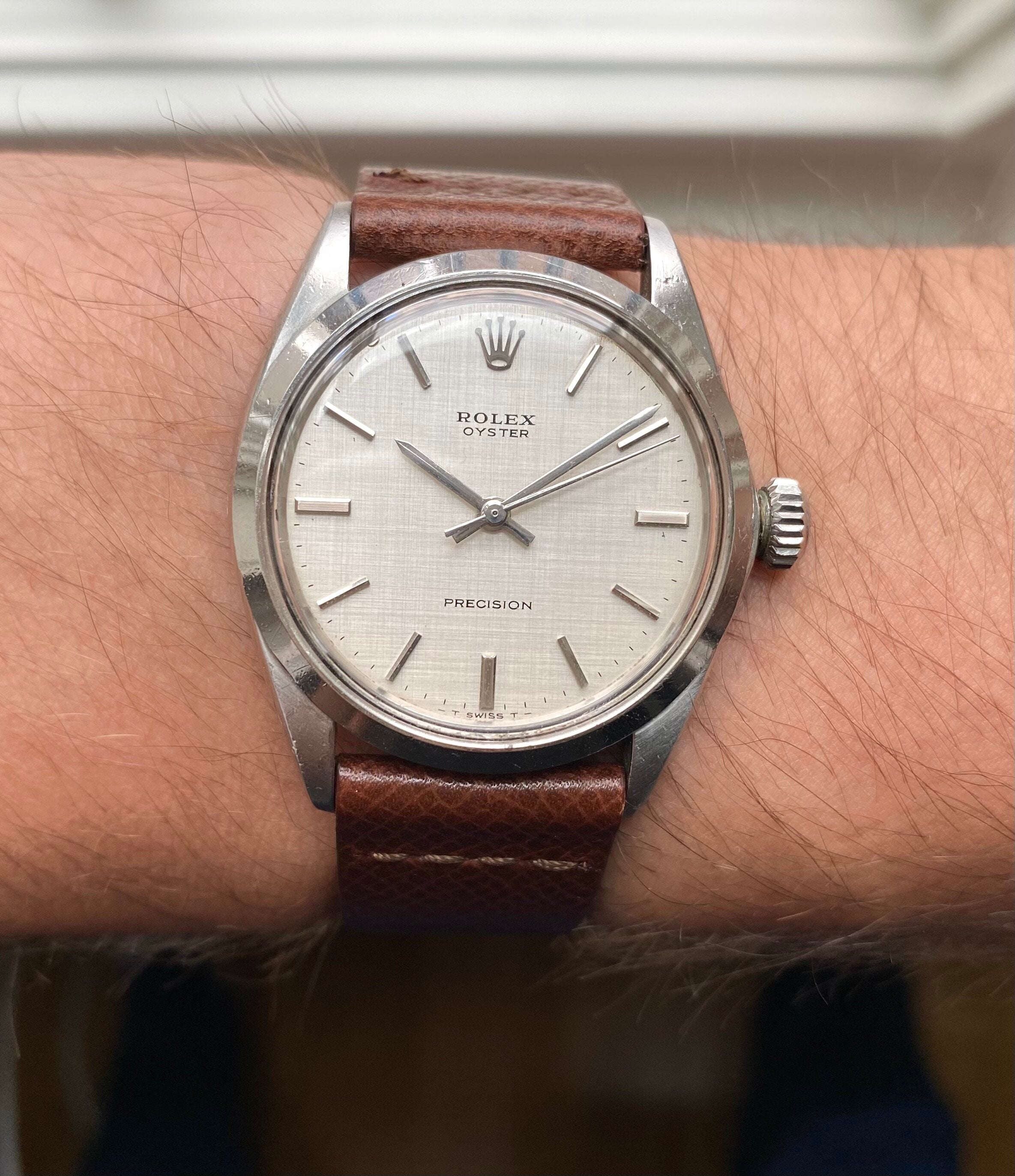 Rolex Oyster Precision ref. 6426 — Linen Dial