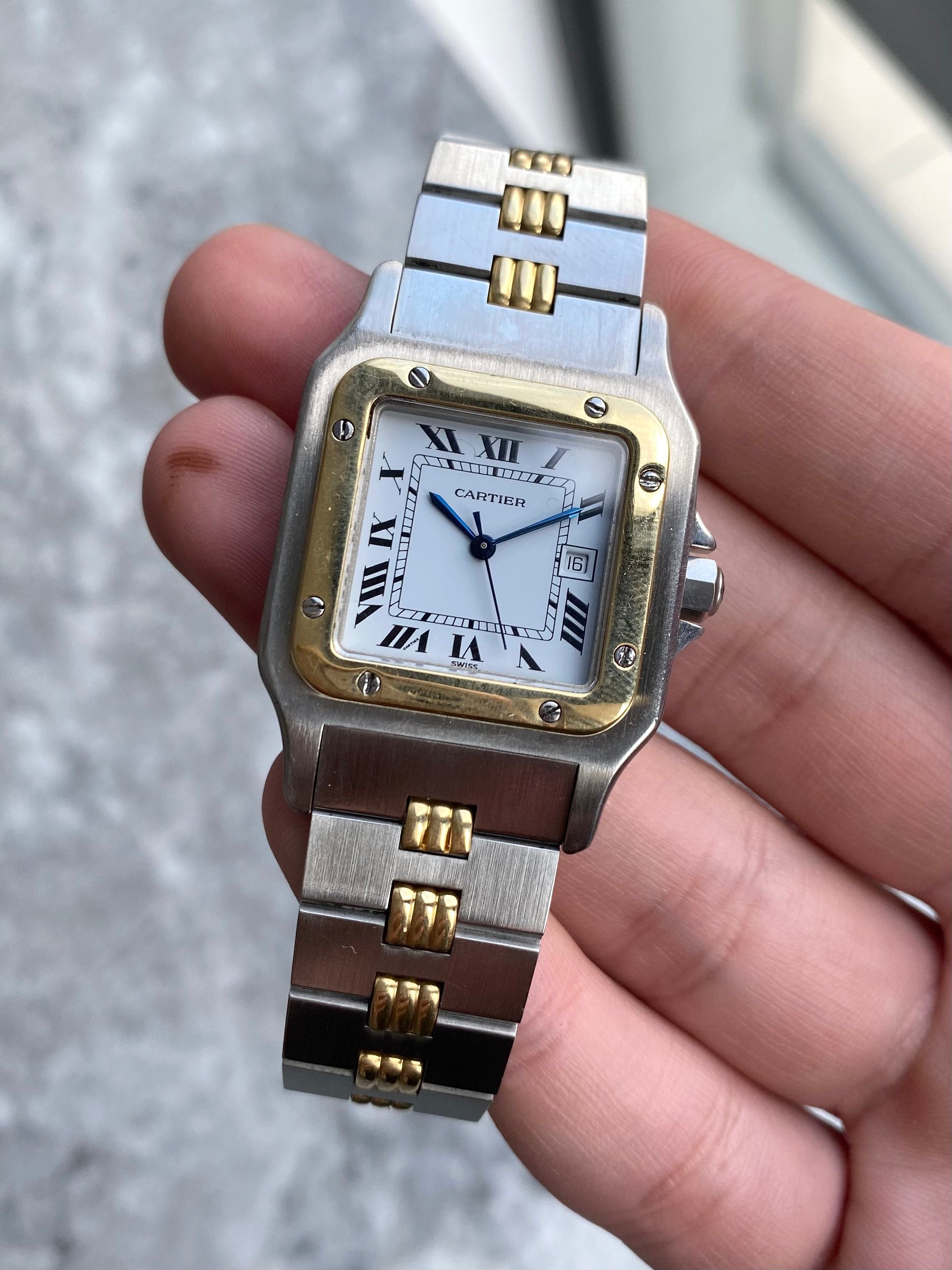 Cartier Santos 2961 - Two Tone Godron.