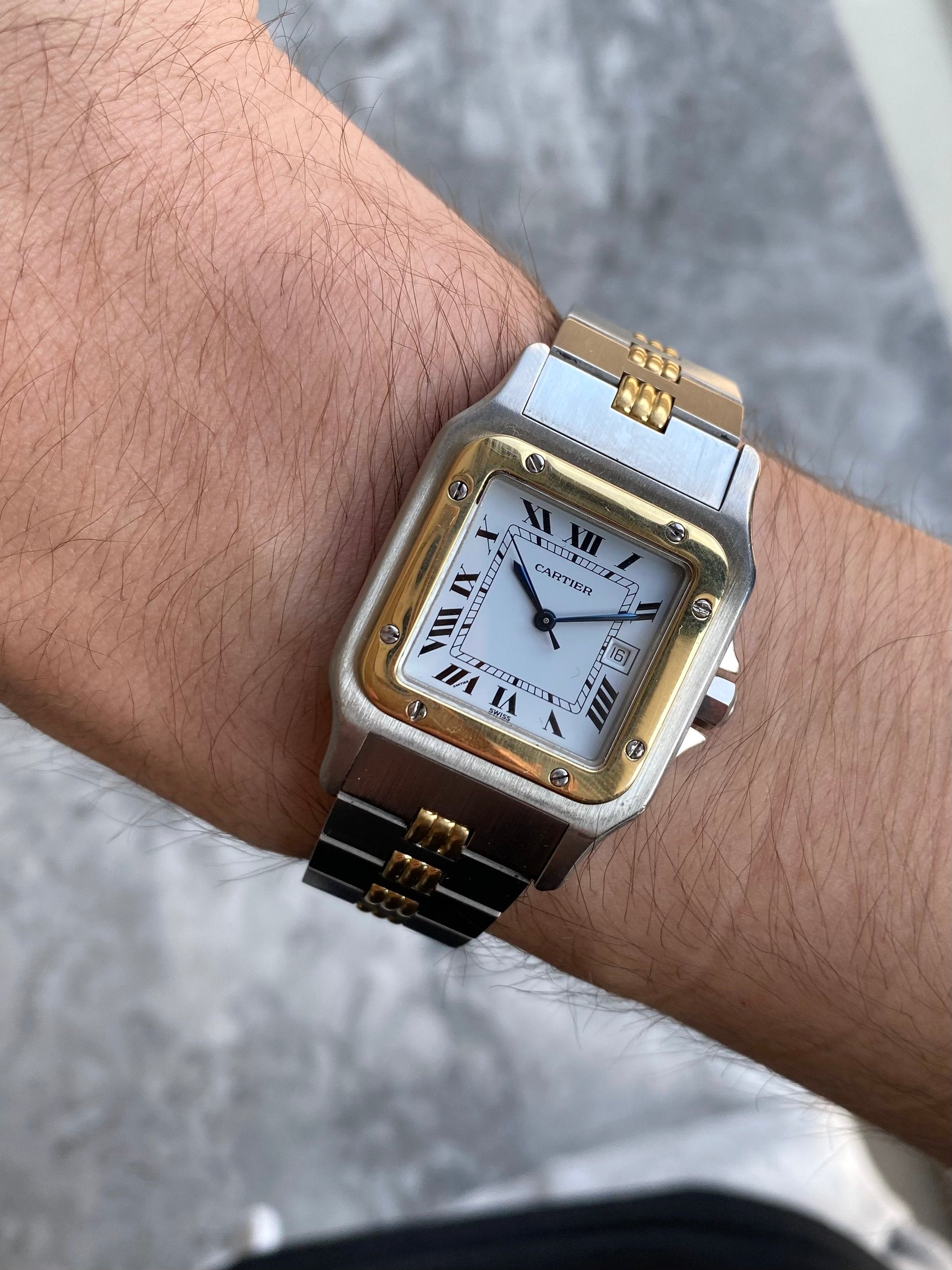 Cartier Santos 2961 - Two Tone Godron.