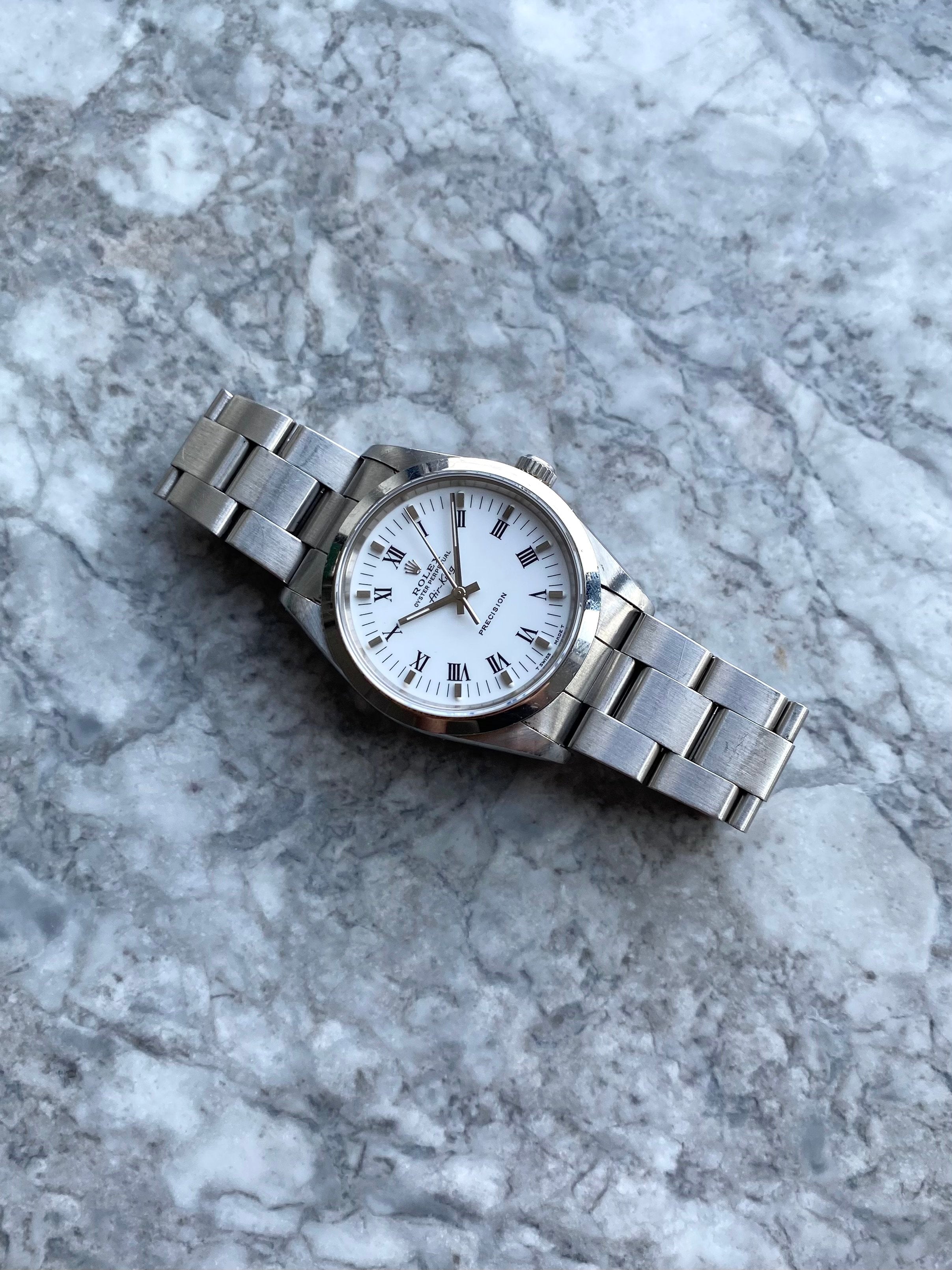 Rolex Air King 14000 - White Dial.