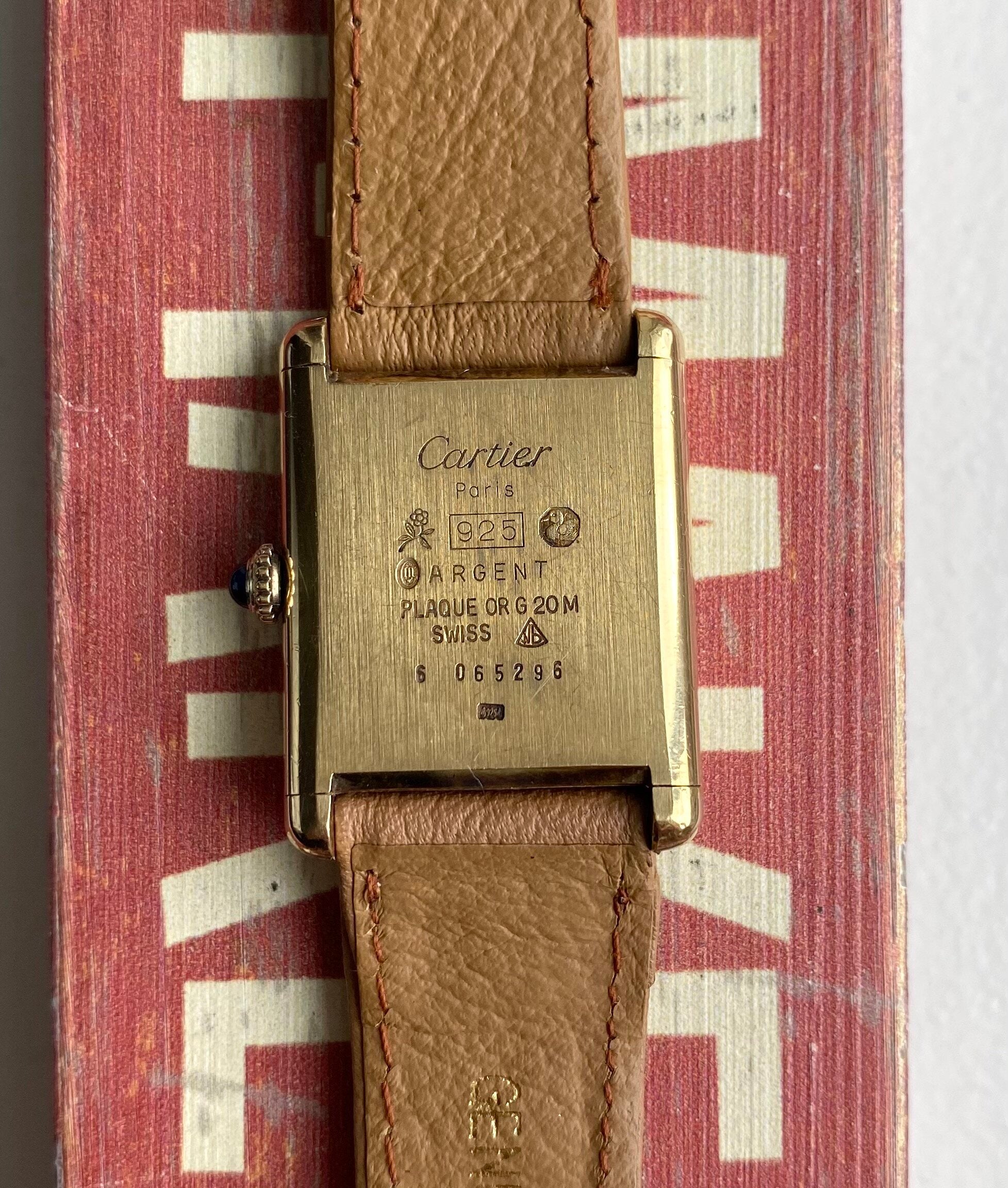 Cartier Tank — Red Laquer Dial