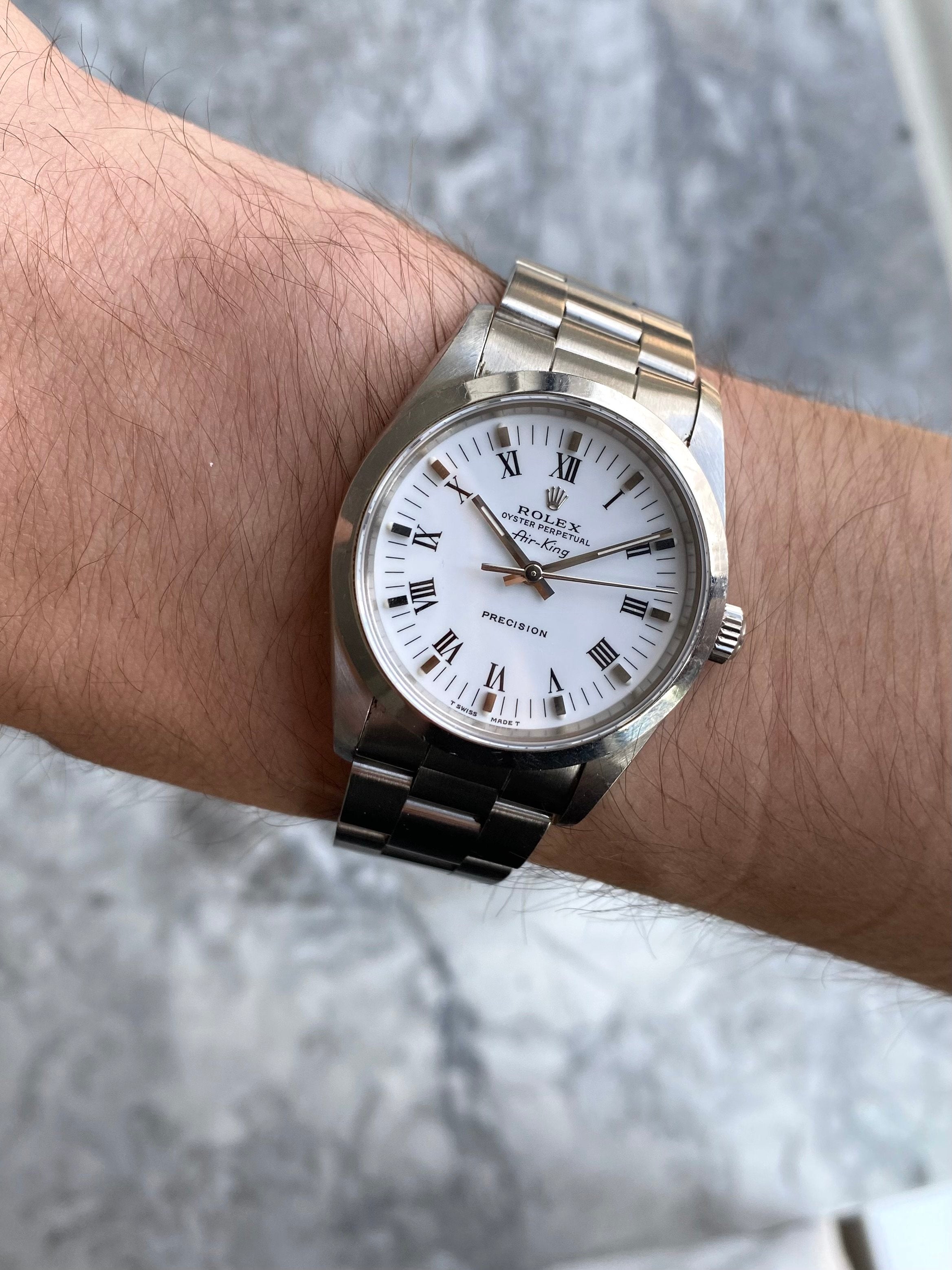 Rolex Air King 14000 - White Dial.