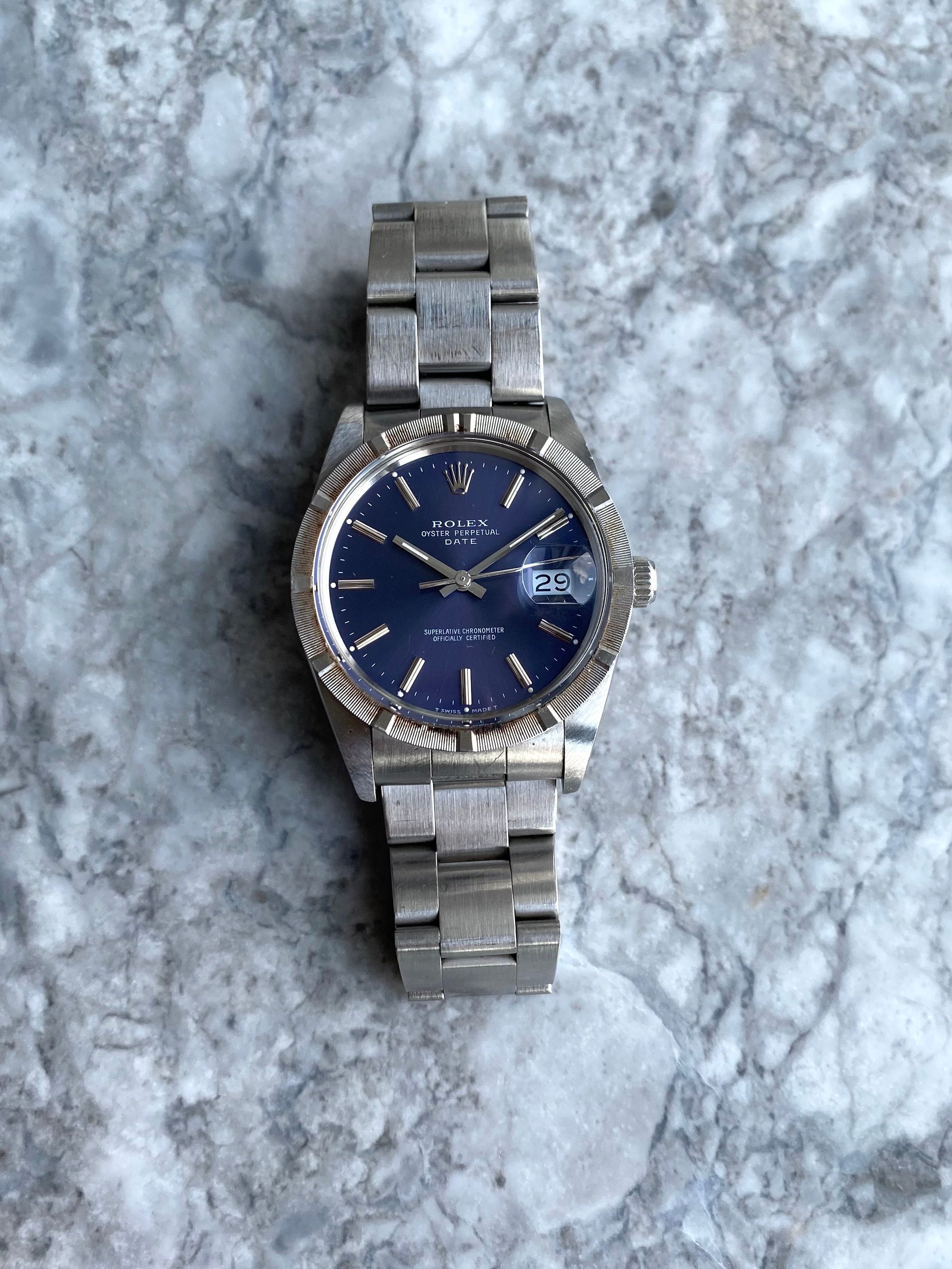 Rolex OP 15010. Blueish Purple Dial.