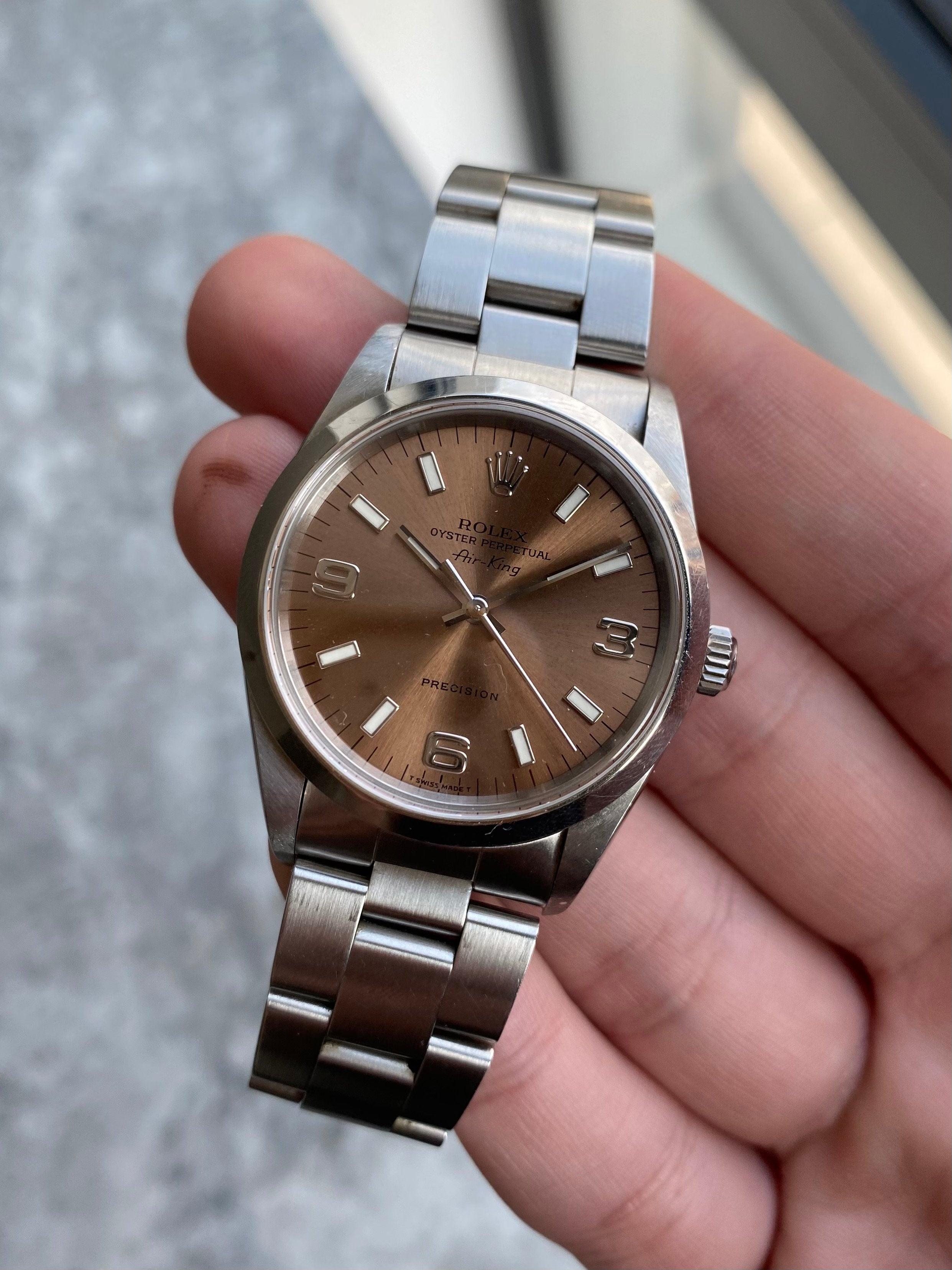 Rolex Air King 14000 - Salmon Dial.