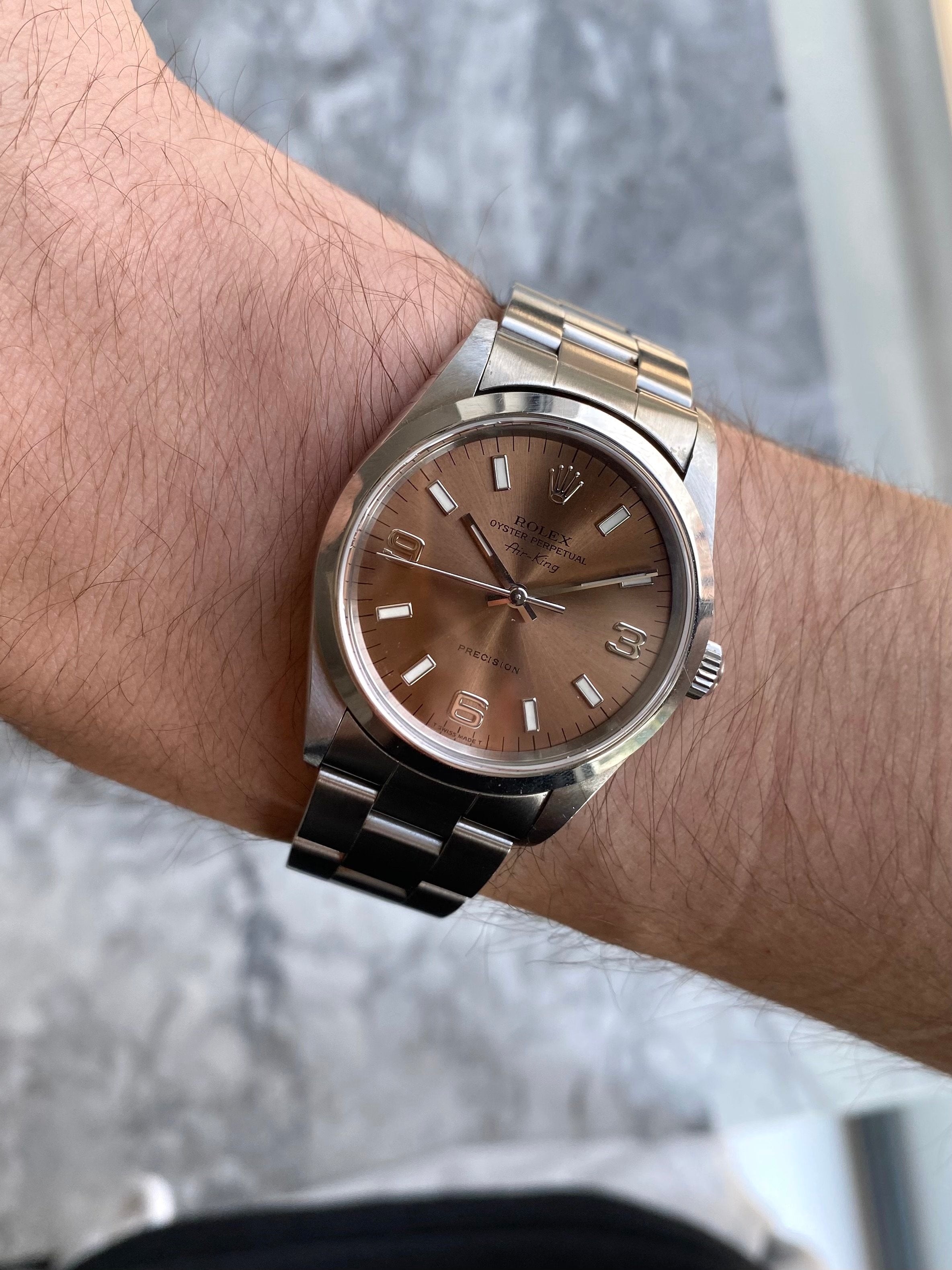 Rolex Air King 14000 - Salmon Dial.