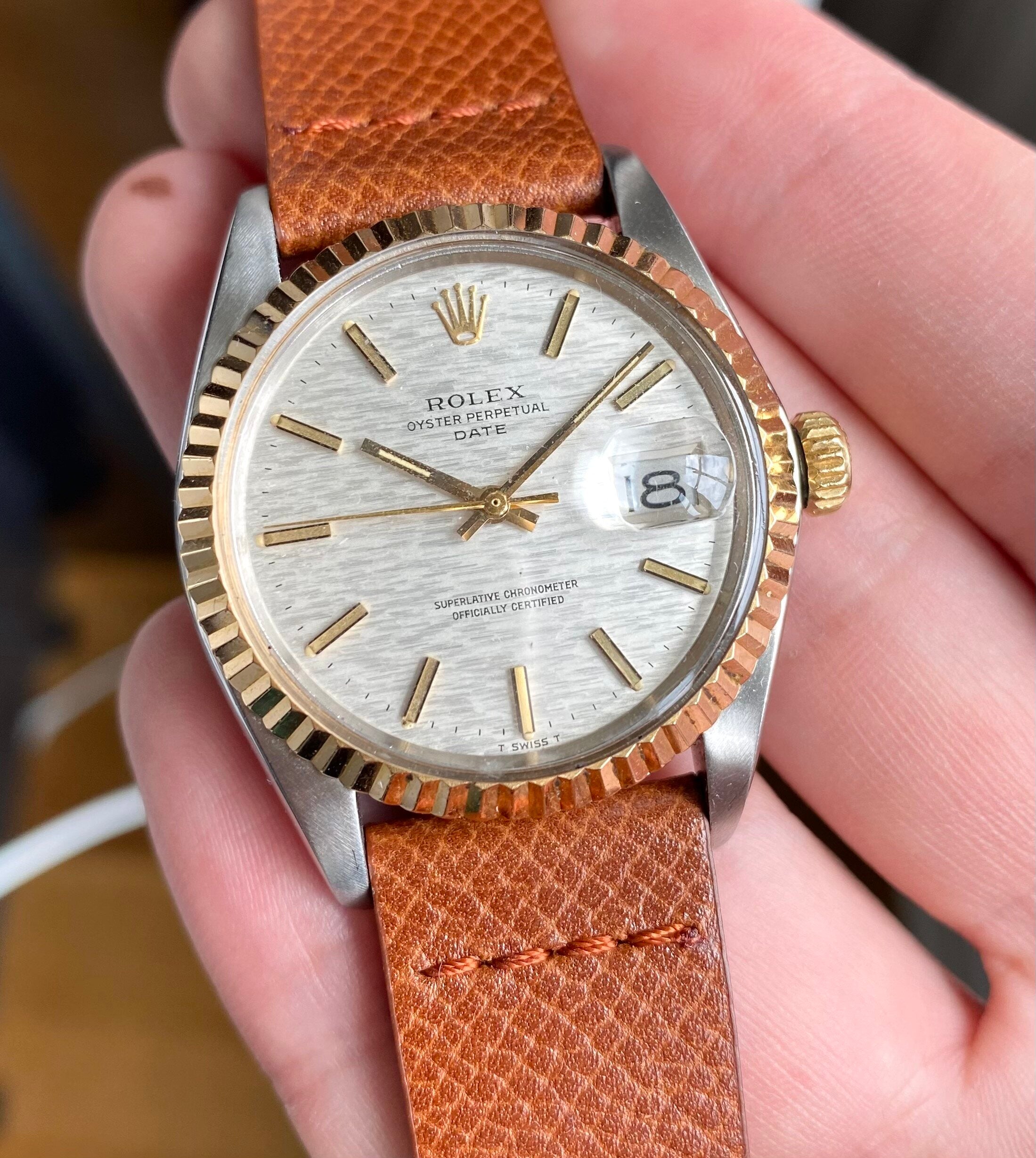 Rolex Oyster Perpetual ref. 1500 — "Mosaic" Dial